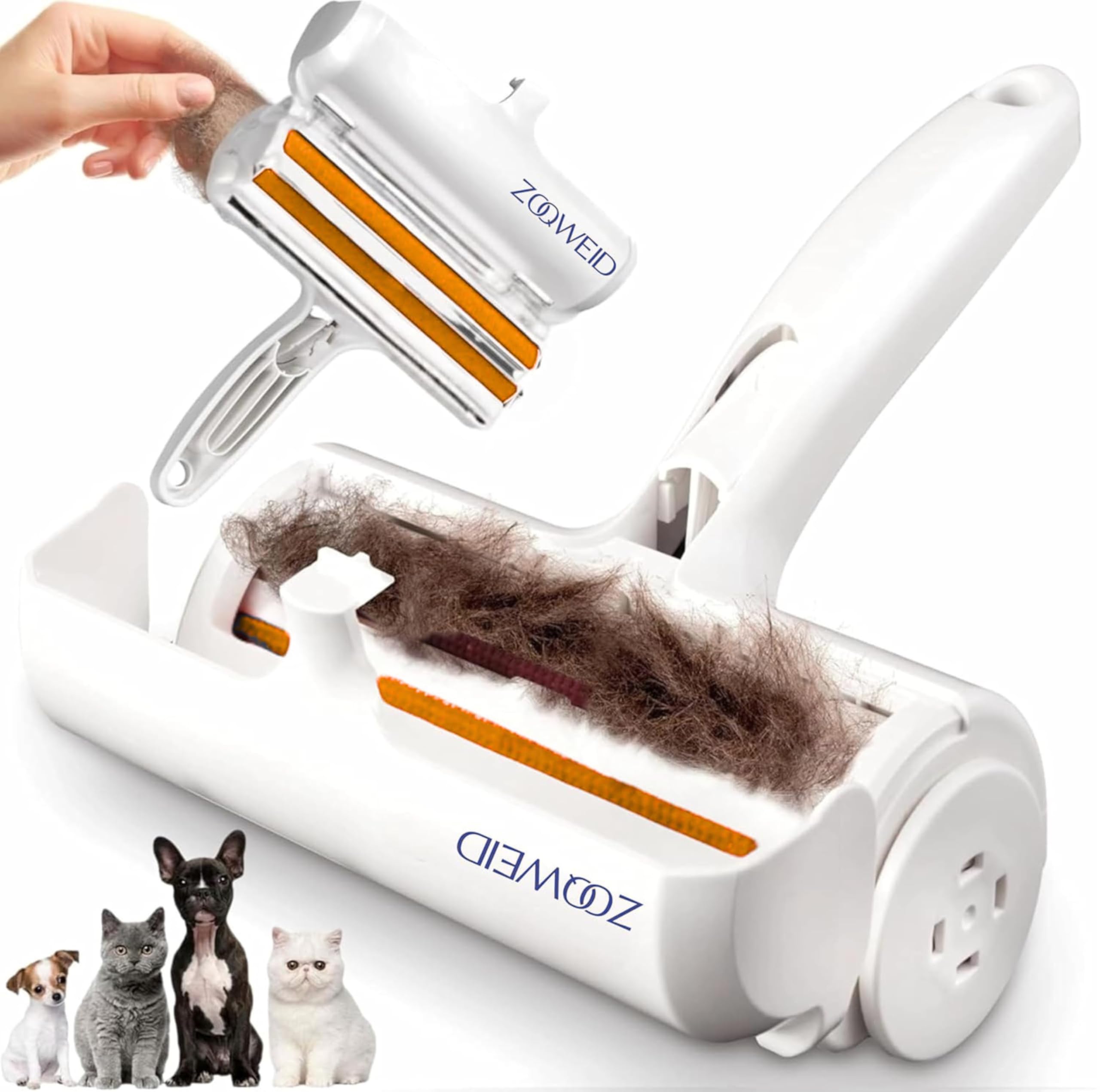 Zoqweid Reusable Dog Hair Remover Roller Dog Cat And Other Pets Hairs Cleaning Fur Brush Rollers Easy Hair Removal Furniture, Cl