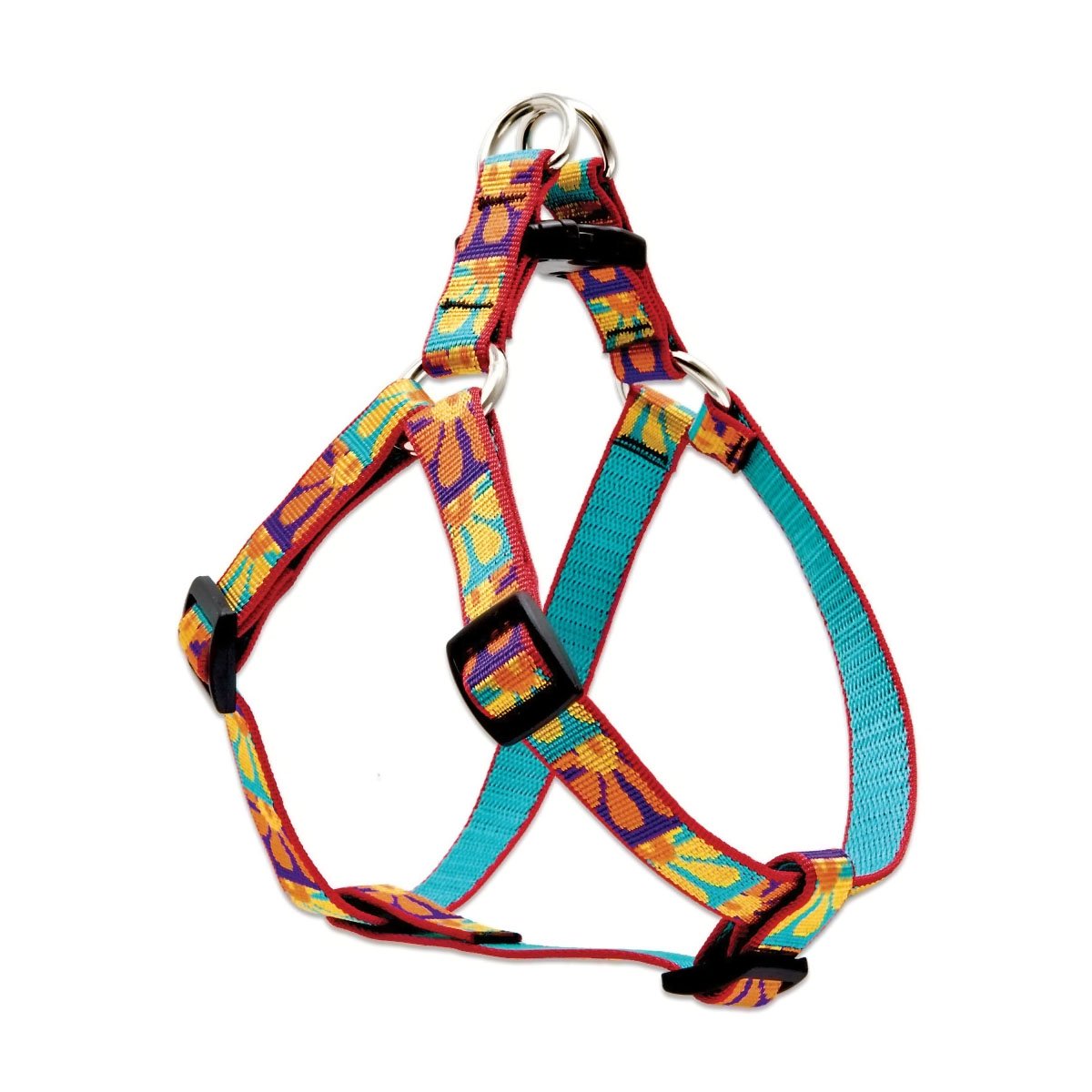 LupinePet Originals 3/4 Crazy Daisy 15-21 Step In Harness for Small Dogs