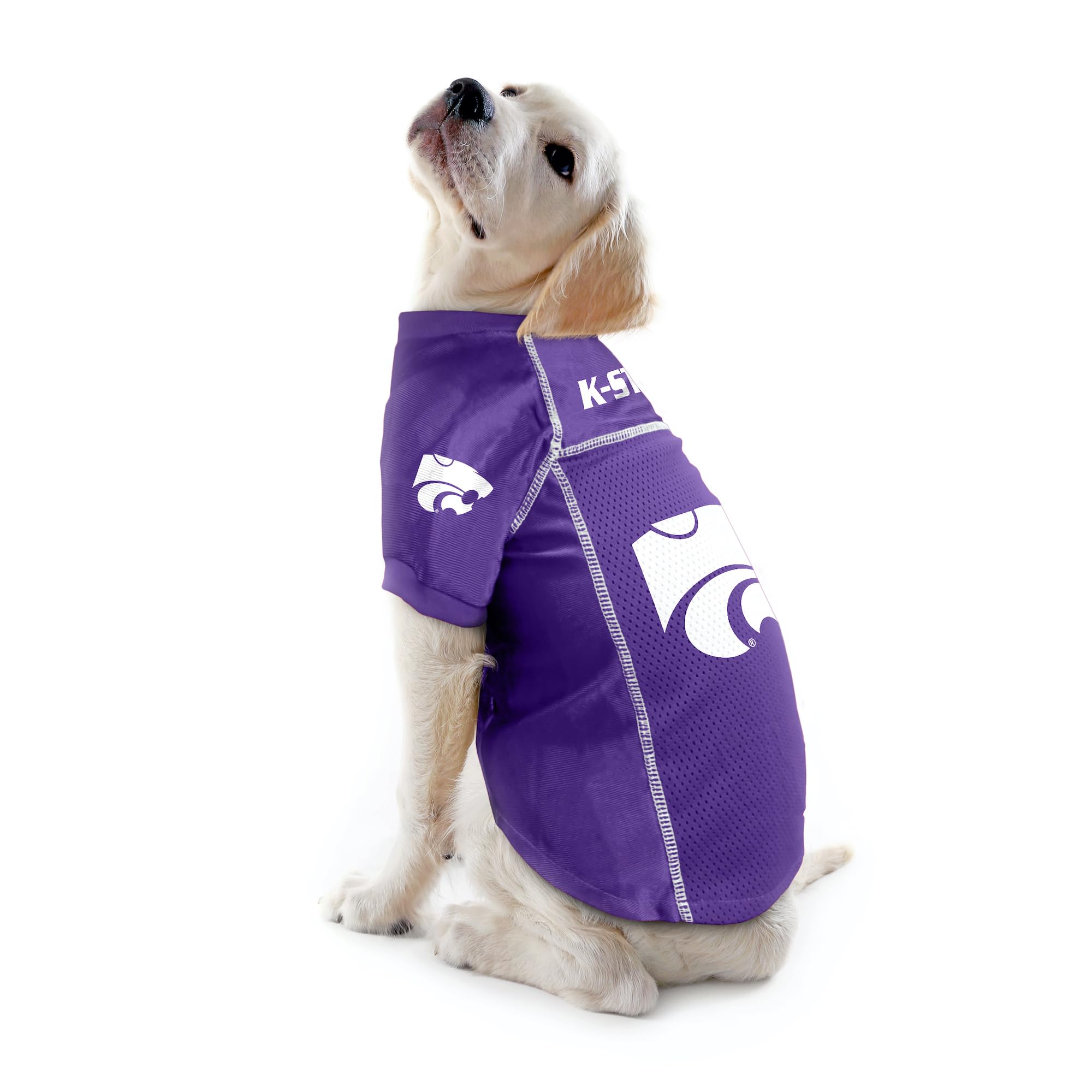 Littlearth Unisex-Adult Ncaa Kansas State Wildcats Basic Pet Jersey, Team Color, Large