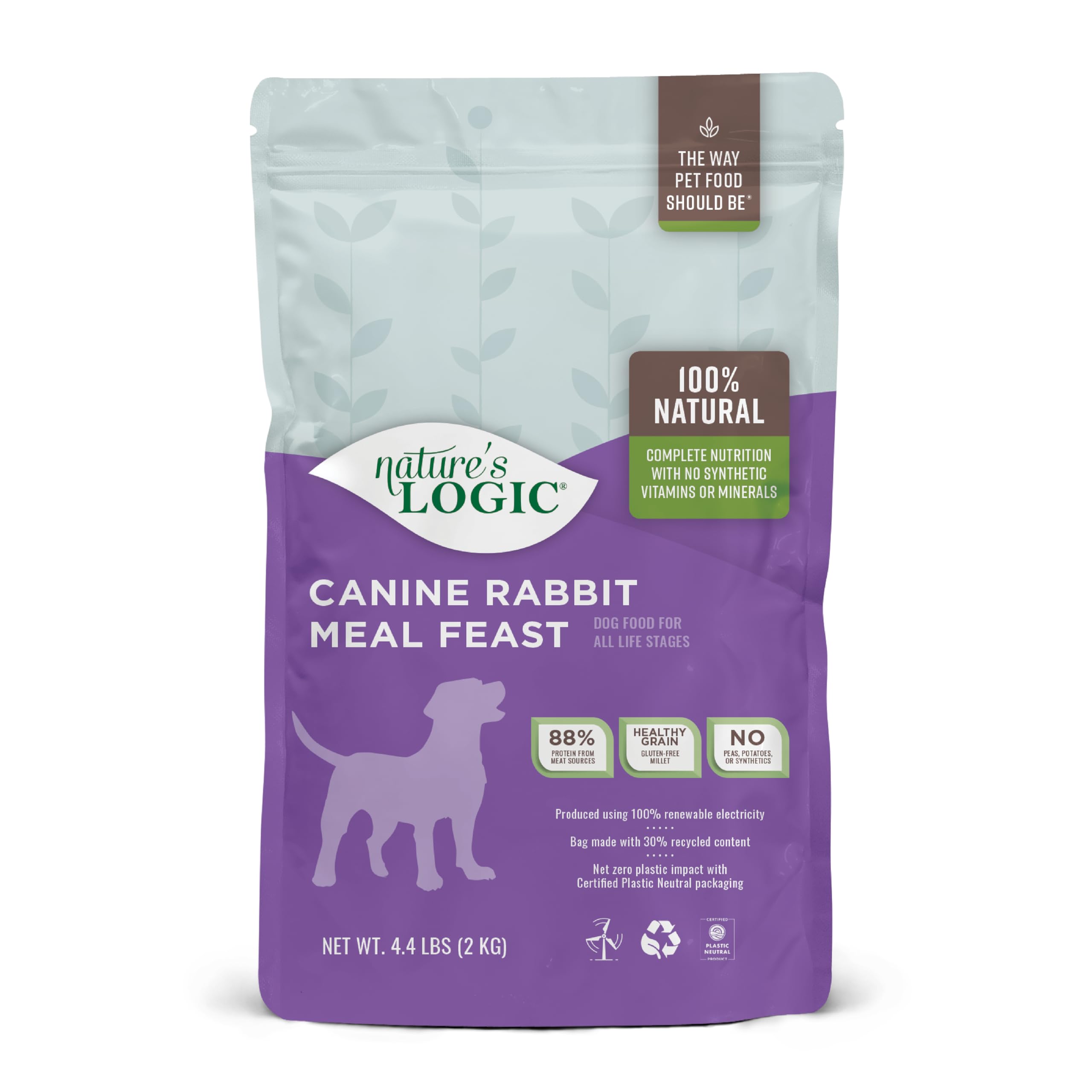 Natures Logic Canine Rabbit Meal Feast, 4.4lbs