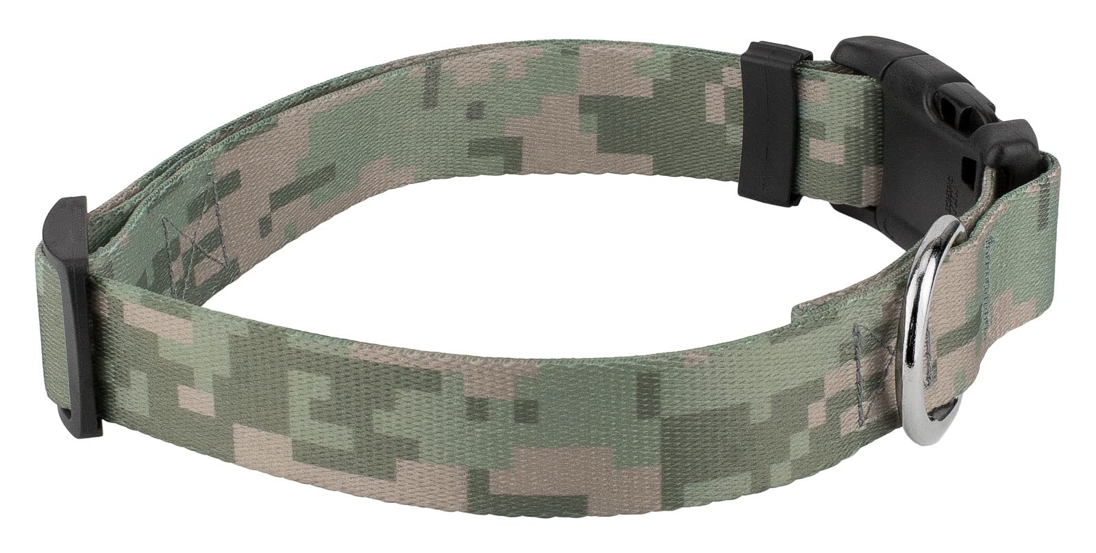 Country Brook Petz - Digital Camo Deluxe Dog Collar - Made In The U.S.A. - Camouflage Collection With 16 Rugged Designs (1 Inch, Medium)