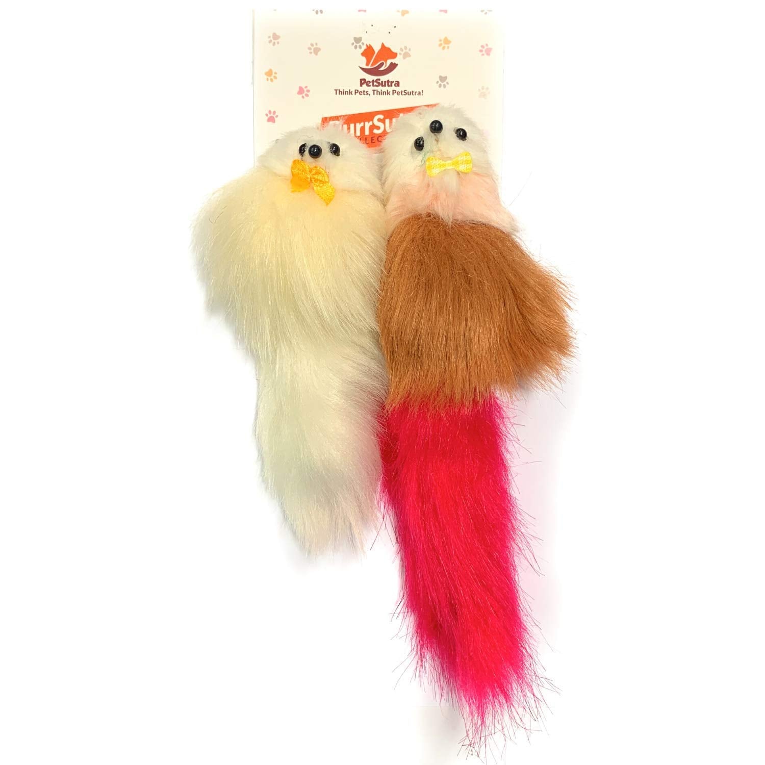 Pet Guard Furr Toy For Cats, Kittens With Hook  Set Of 2