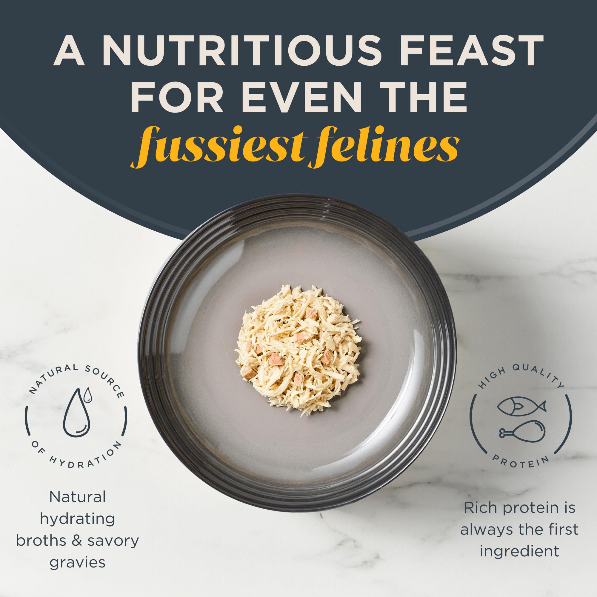 Reveal Natural Wet Cat Food, 18 Count, Grain Free, Limited Ingredient Cat Food Cups, Chicken with Duck in Broth, 2.12 oz Easy Pe