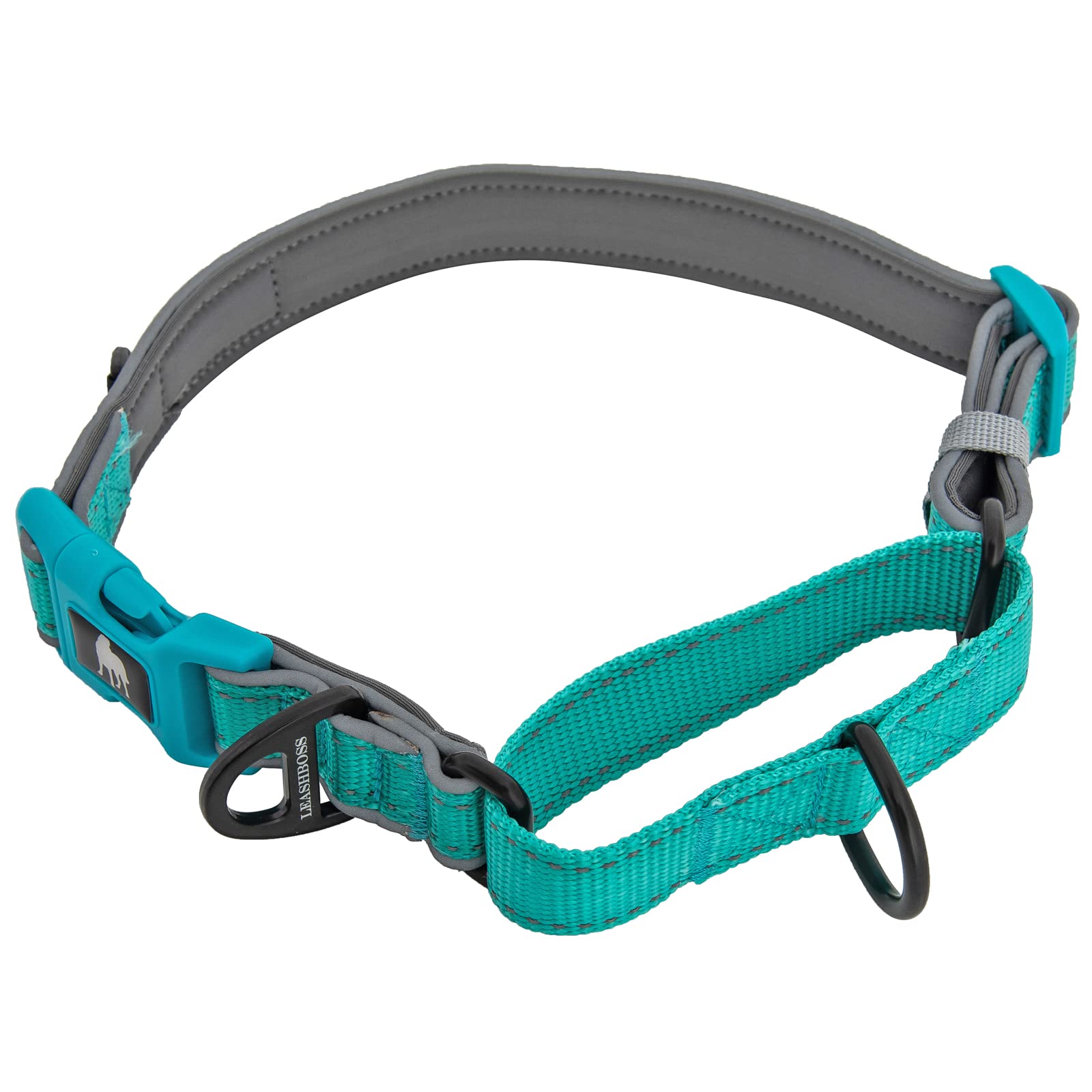 Leash Boss Martingale Collar For Dogs | Reflective Nylon Dog Collar For Large Dogs, Medium And Small Dogs | No Pull Pet Training