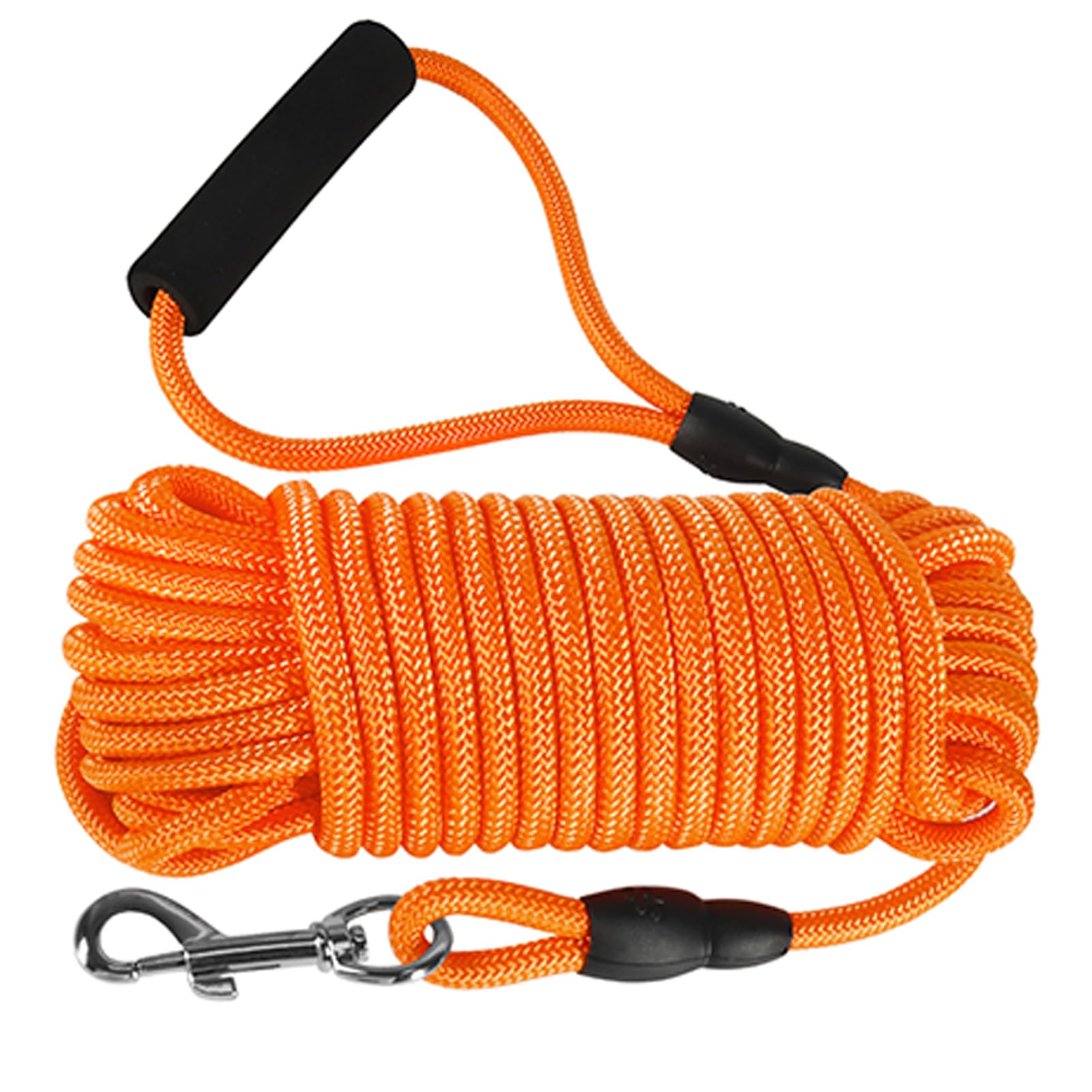 Vivifying Long Dog Leash, 32ft Floating Dog Training Leash, Check Cord Rope Lead with Comfortable Handle for Outside, Hiking, Sw