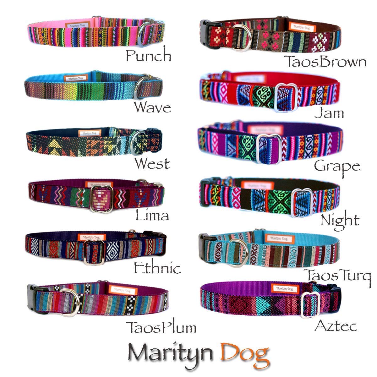 Martingale Dog Collar Personalized Id Laser Engraved Silver Gold Metal Black Plastic Buckle