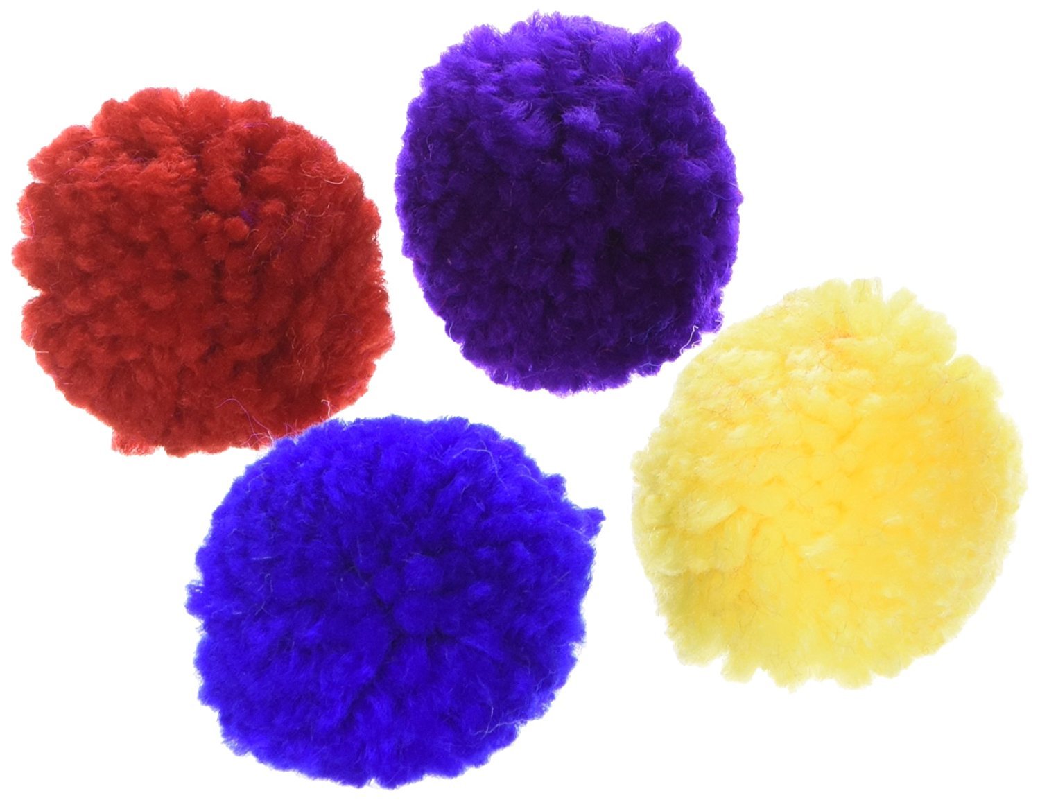 Colorful Catnip-Filled Wool Pom Poms By Spot