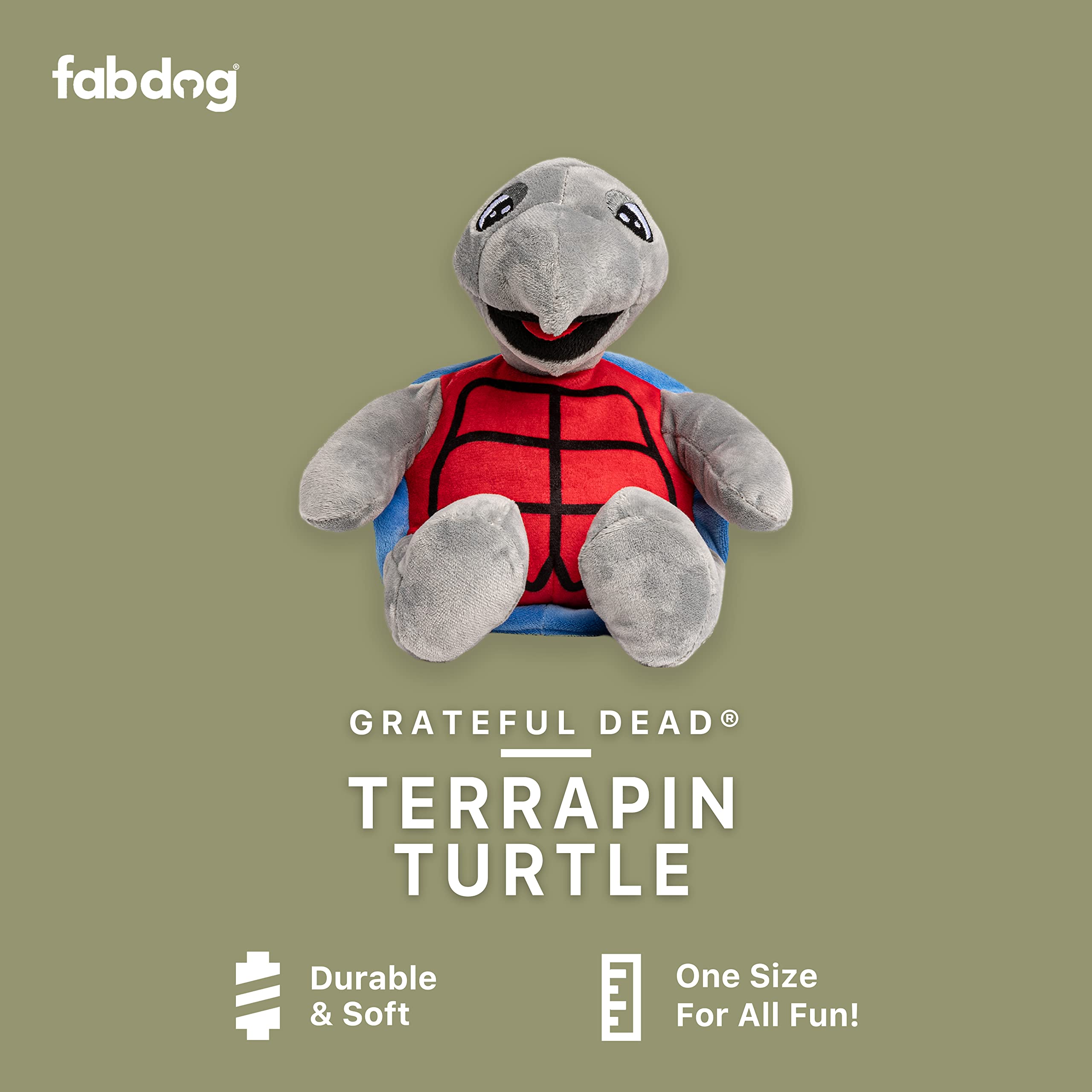 Fabdog Dog Grateful Dead Terrapin Turtle Large