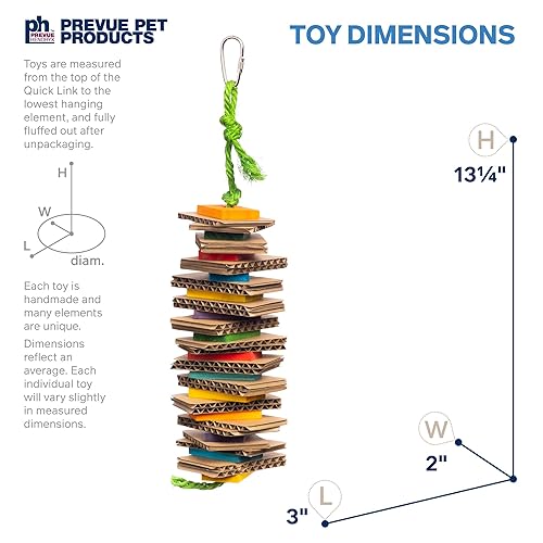 Prevue Pet Products Shredding Stack - Playfuls Physical & Mental Bird Toy 60247
