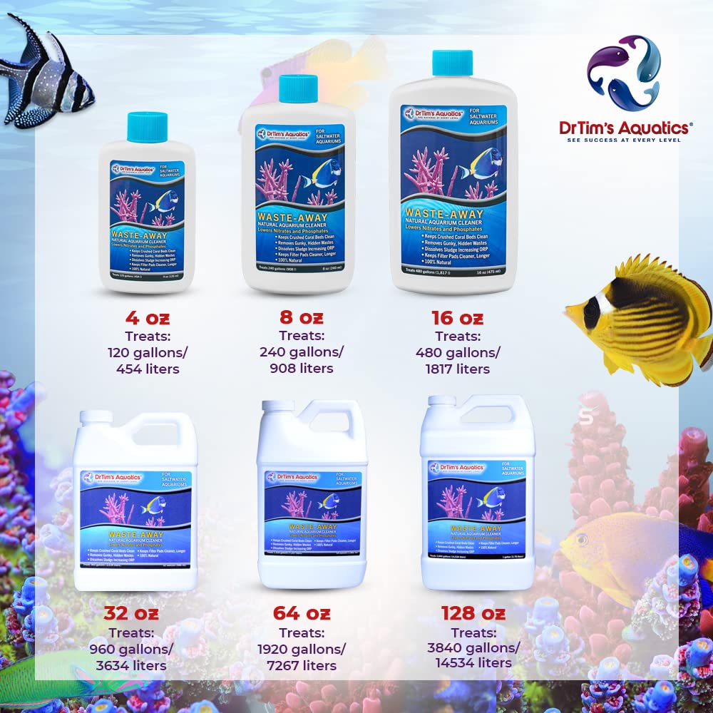 Dr. Tims Aquatics Waste-Away Saltwater 8 Oz
