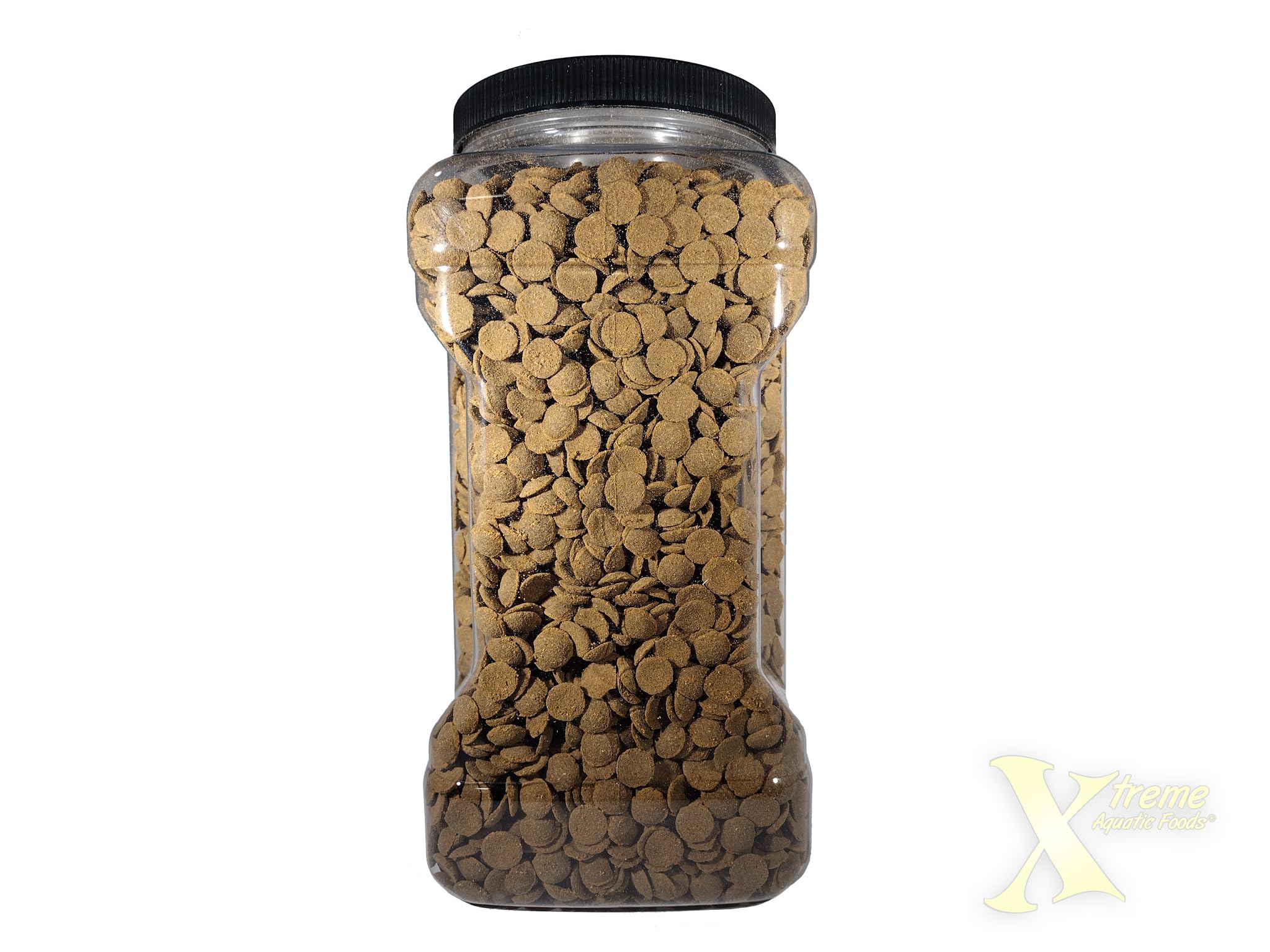 Xtreme Aquatic Foods Xtreme Scrapers Wafers 14mm Fast-Sinking Fish Food 64oz - Ideal for Catfish, Plecostomus, and Loaches