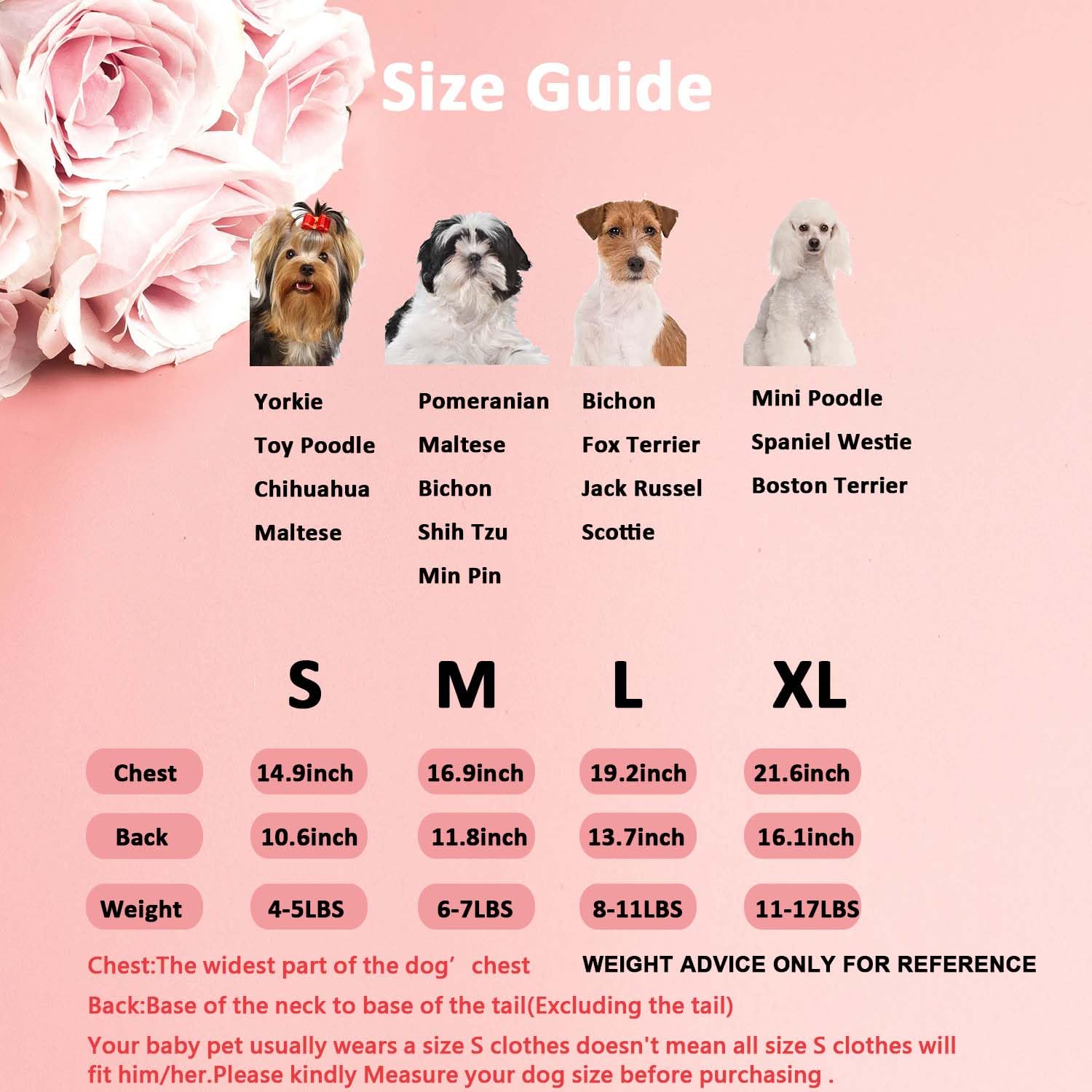 Muyaopet Pink Dog Dress Dog Pet Cat Valentines Clothes Outfit Flower Tutu Skirt Dresses For Small Dogs Cat Girl(I Love You, L)