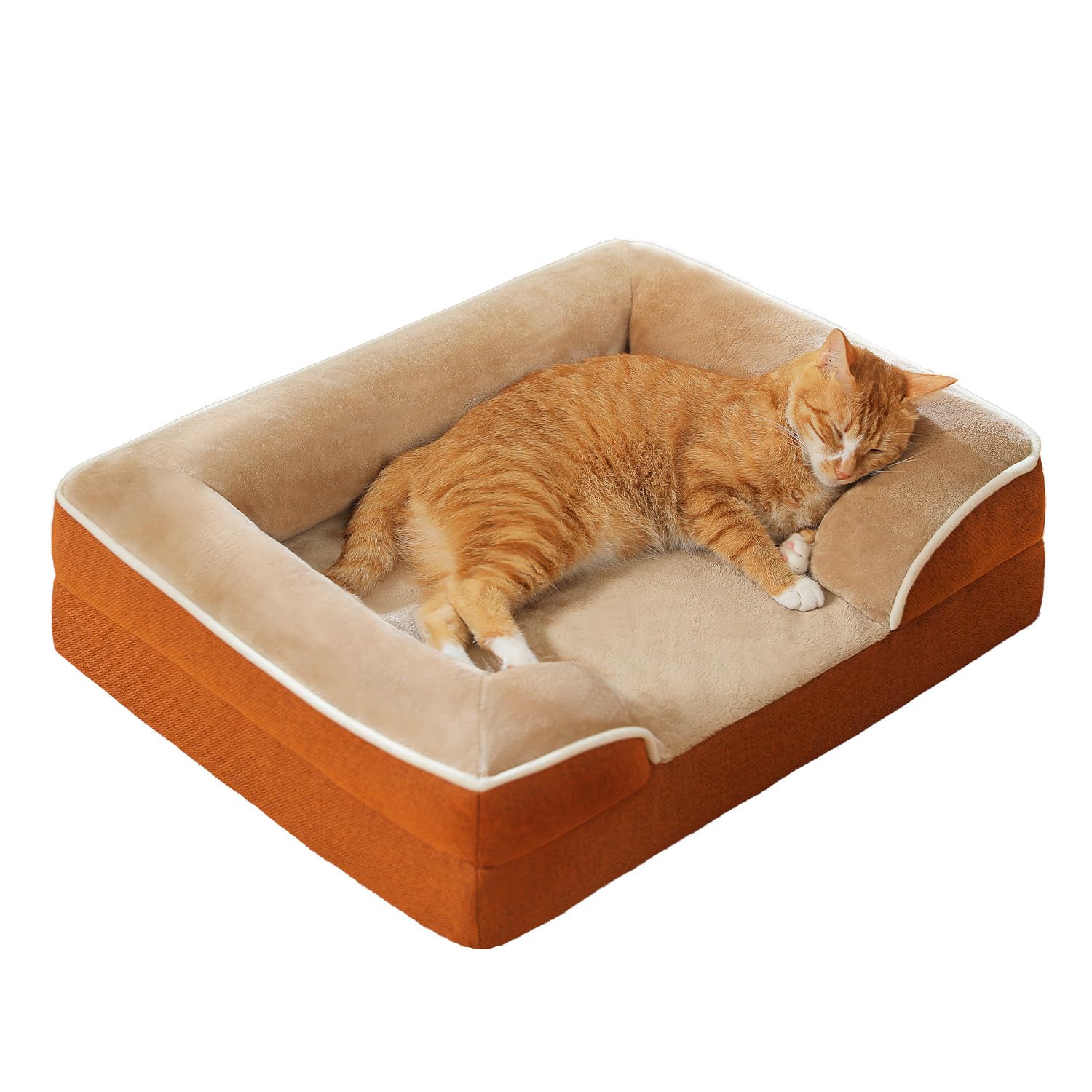 Pawz Road Orthopedic Dog Bed, Washable Small Dog Bed For Small Dogs With Supportive Foam,2-Layer Waterproof Cover And Non-Slip B