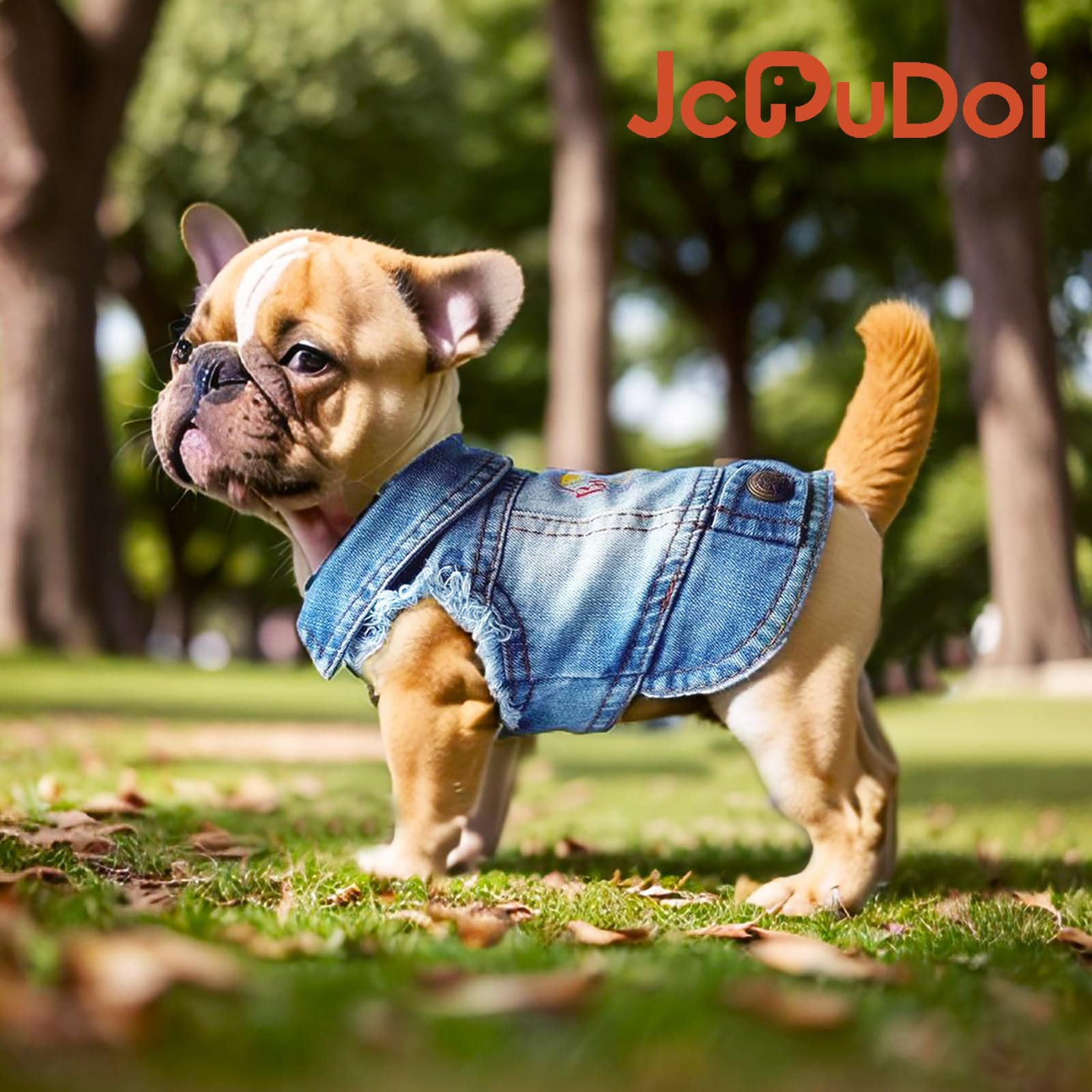 Jcdudoi Birthday Gift Boy Dog Jeans Jacket Denim Pet Coat For Puppy Small Dogs Classic Overalls Male Cat Costumes Washed Vest Cl
