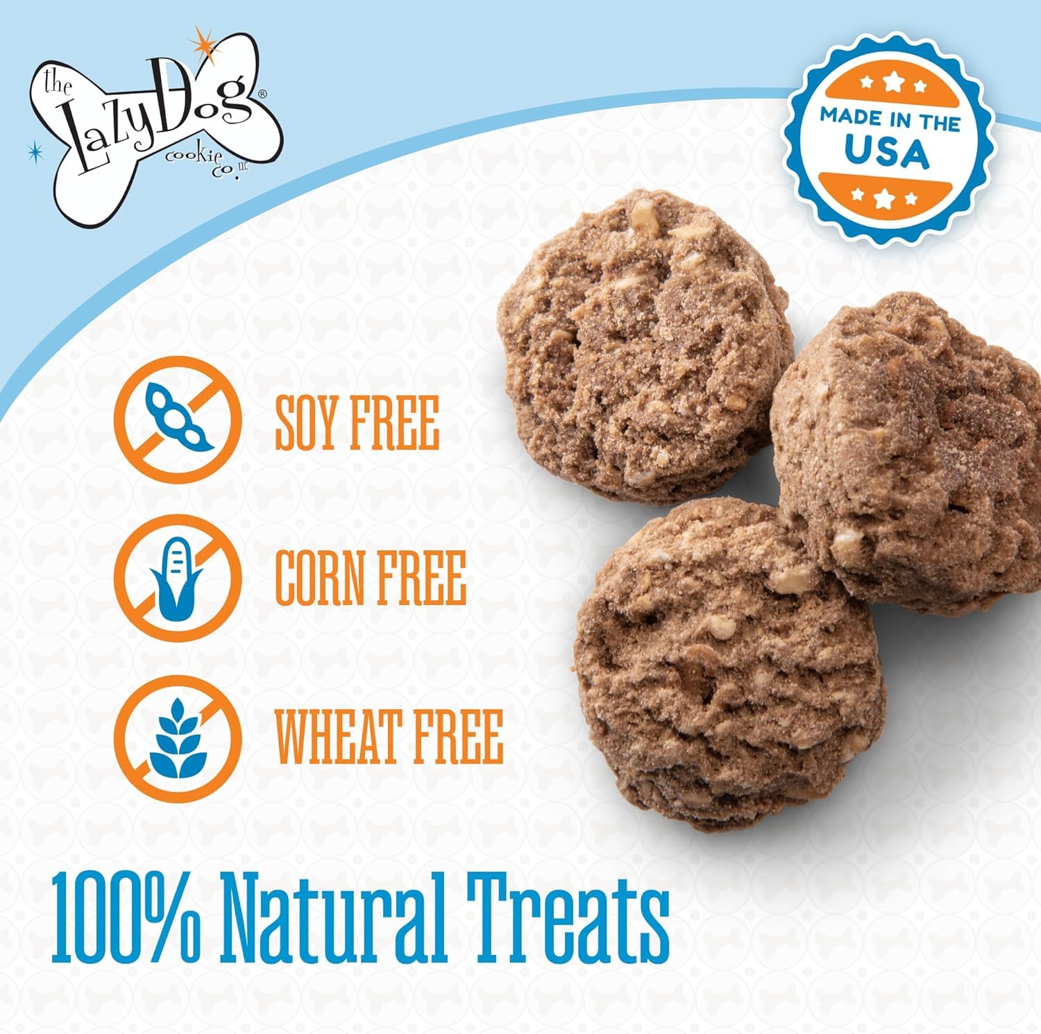 The Lazy Dog Cookie Co. Soft Dog Treats, Mutt Mallows Sweetie Smores, for Small, Medium and Large Dogs, Wheat-Free, Baked in The