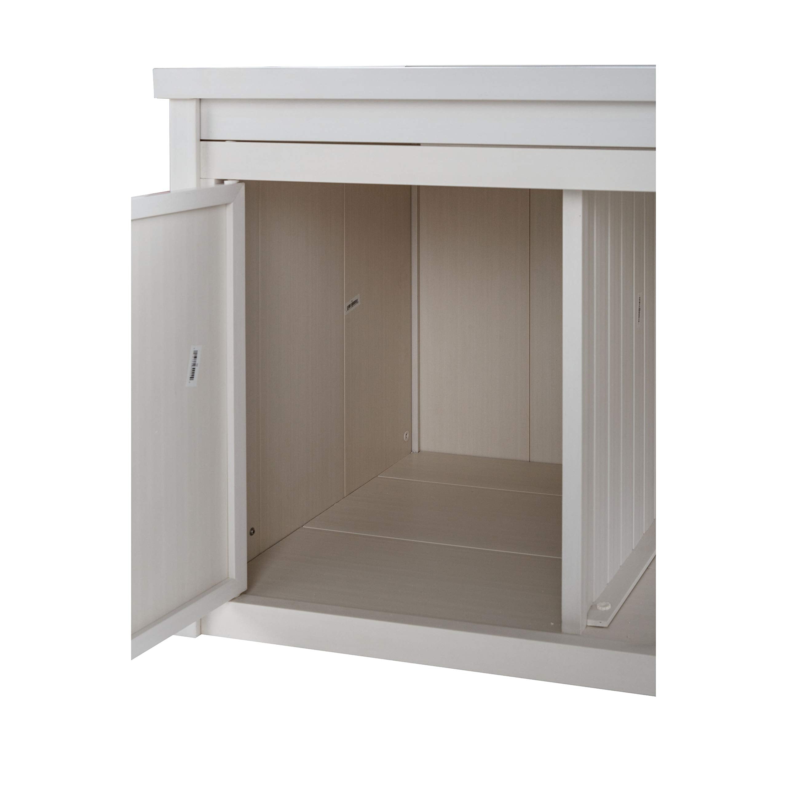 Litterloo Bench, Litter Box Cover /Antique White
