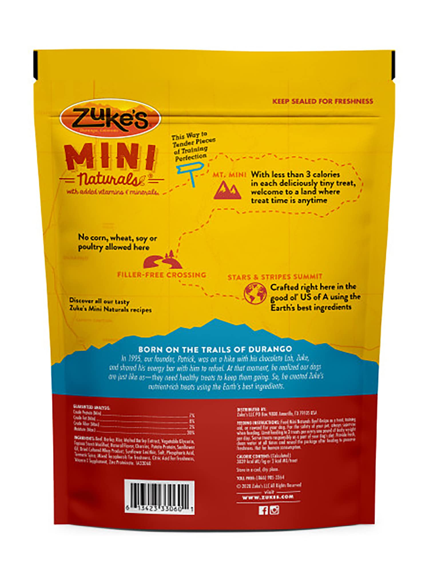 Zukes Mini Naturals Training Dog Treats (16 Ounce (Pack of 2), Beef)