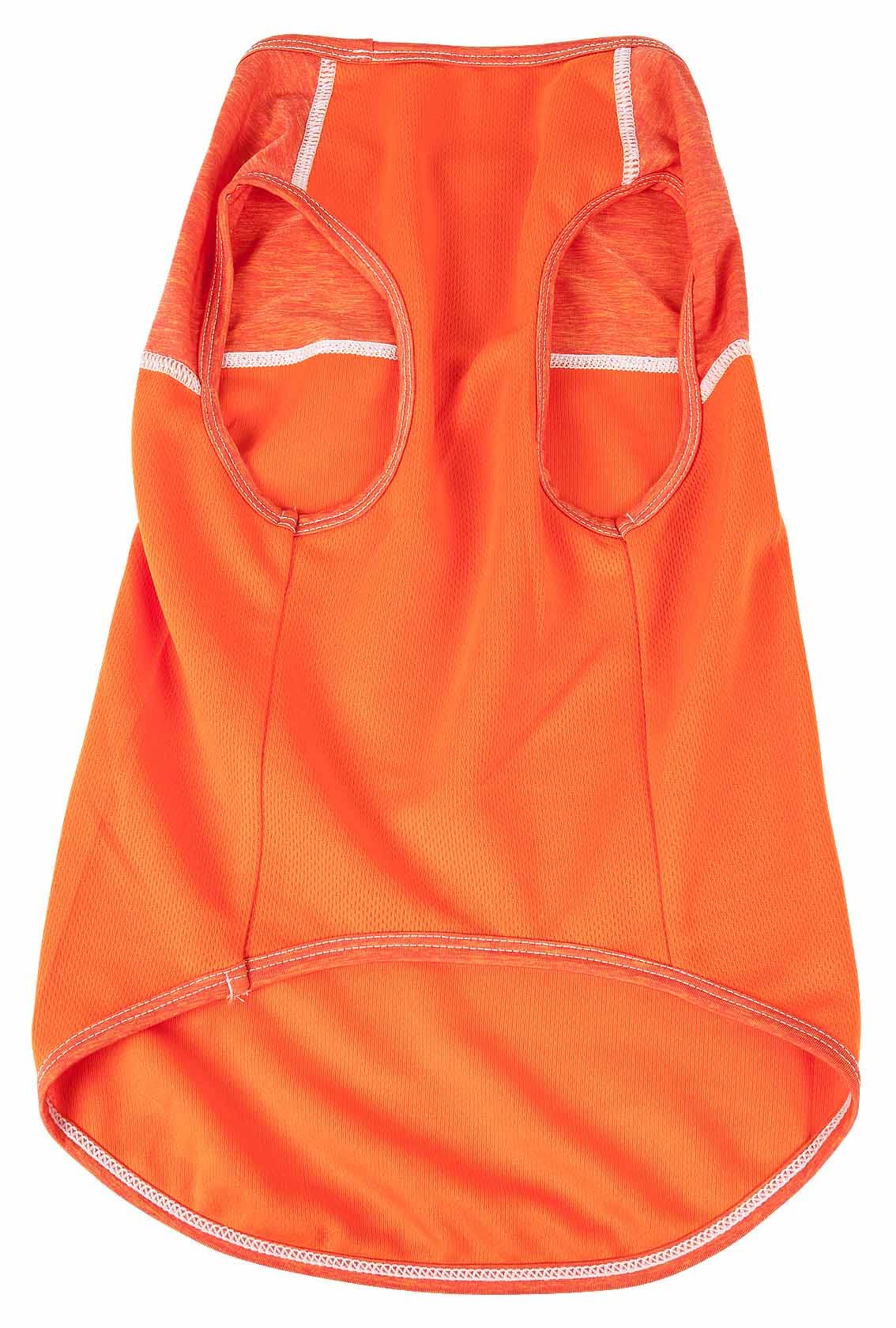 Pet Life ® Active 'Aero-Pawlse' Heathered Fitness And Yoga Dog T-Shirt Tank Top - Performance Pet T-Shirt With 4-Way-Stretch And Quick-Dry Technology - Summer Dog Clothes With Added Reflective Safety
