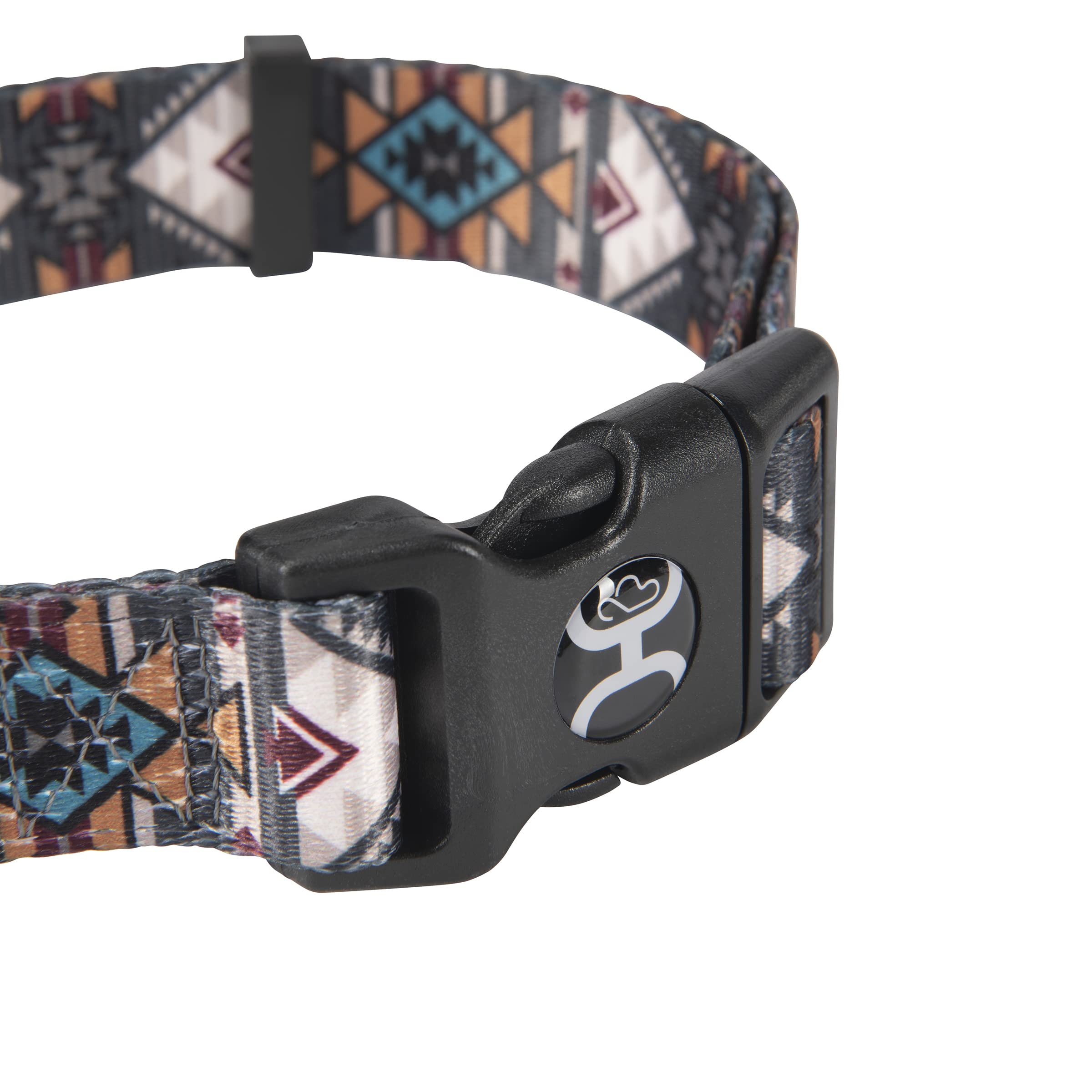 Hooey Nomad Dog Collar, Durable Polyester Webbing Collar With Graphic-Inspired Prints, Beluga Monterey, Medium