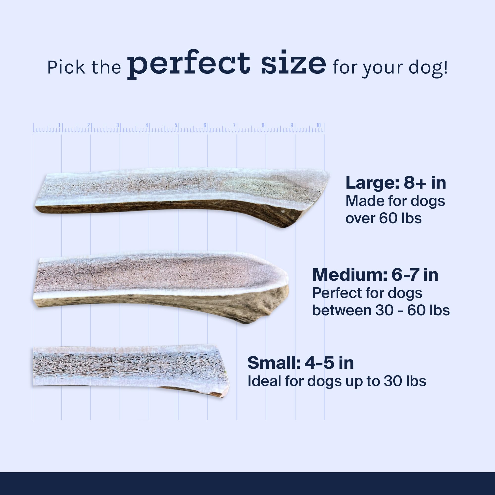 Good Trouble Premium Elk Antlers For Small Dogs - 2 Pack Split Pets - All-Natural, Shed Antler Chews For Dental Health & Calming