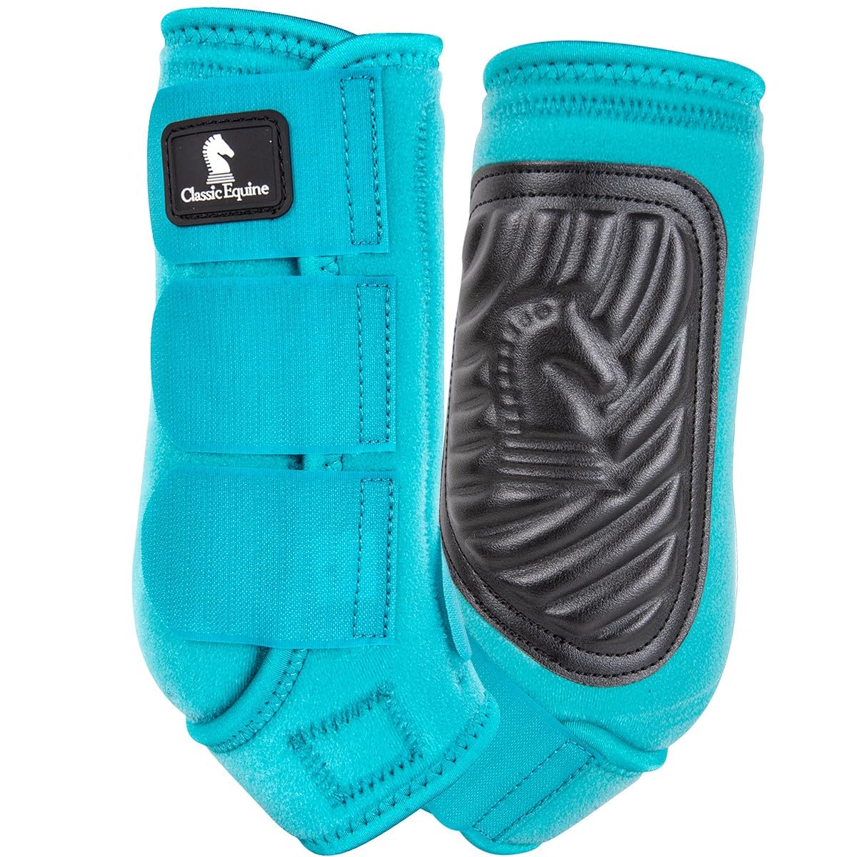 Classic Equine Classicfit Sling Boots, Front (Aqua, Small)