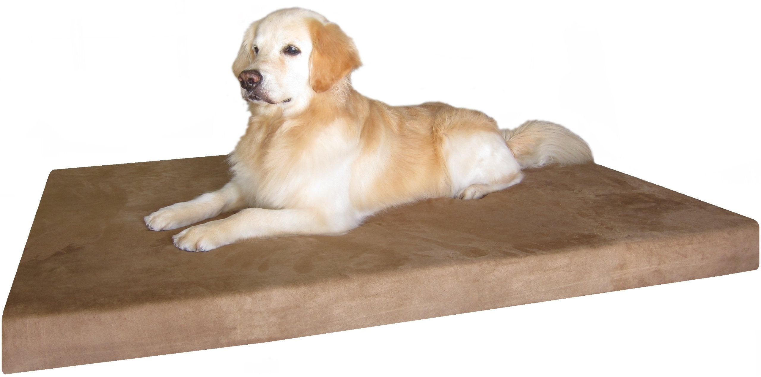 Dogbed4less Orthopedic Gel Infused Cooling Memory Foam Dog Bed for Large Dog, Waterproof Lining and Machine Washable Pet Bed Cov