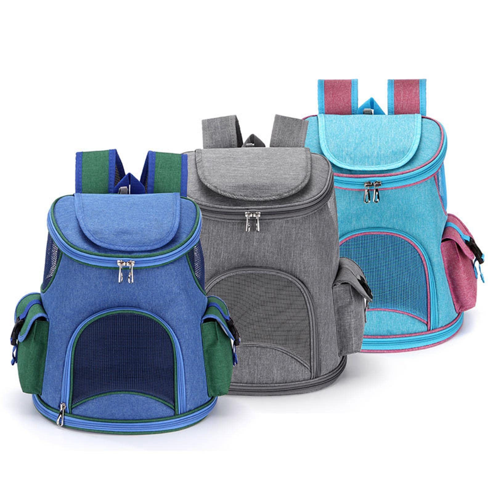 CALANDIS Pet Carrier Backpack Adjustable Strap Pet Travel Bag for Outdoor Dog Dark Blue 14lb | Carriers & Totes | Dog Supplies