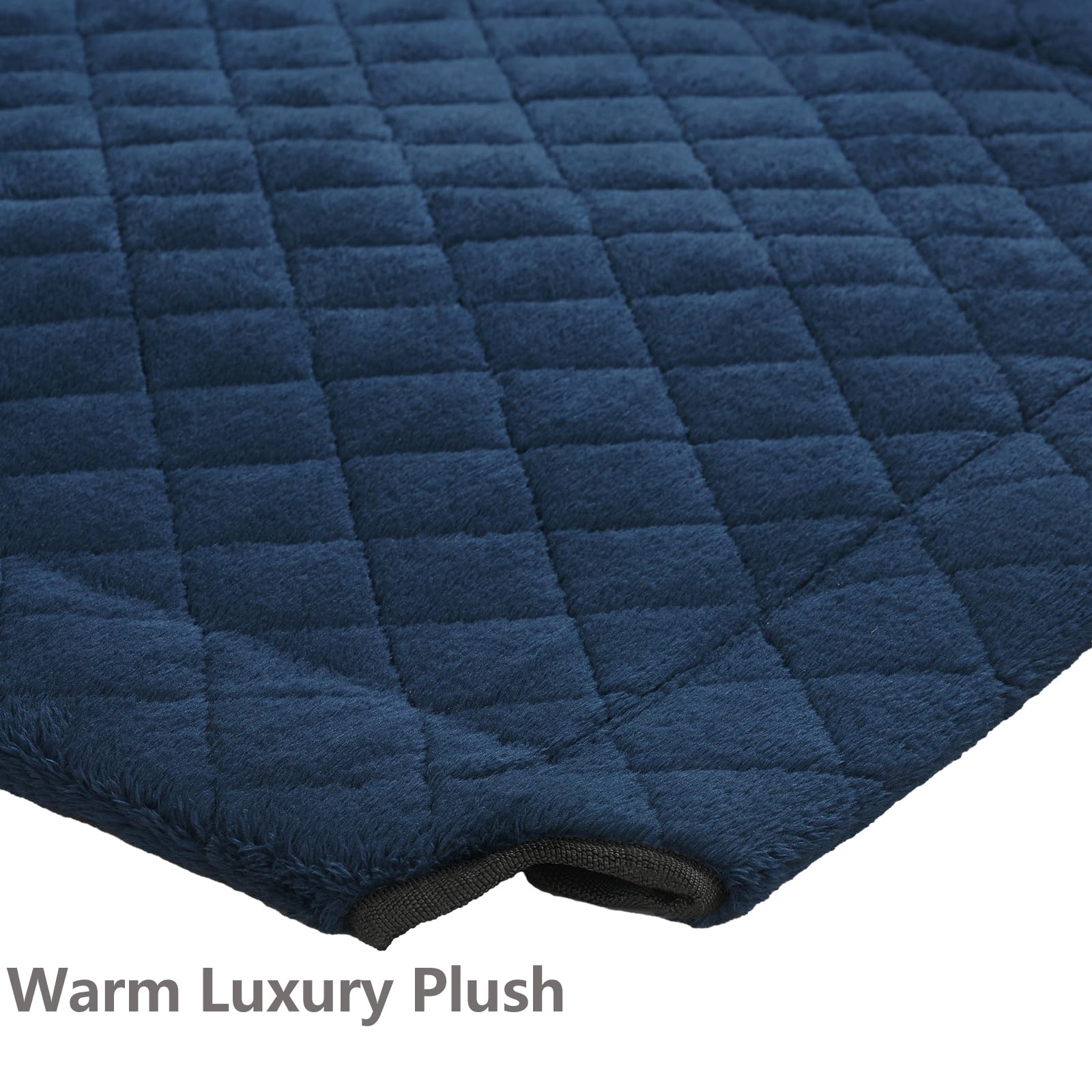 Veehoo Warm Plush Elevated Dog Bed, Raised Dog Bed With Heavy Duty Frame, Non-Slip Silicon Feet, Washable & Breathable Dog Cot B