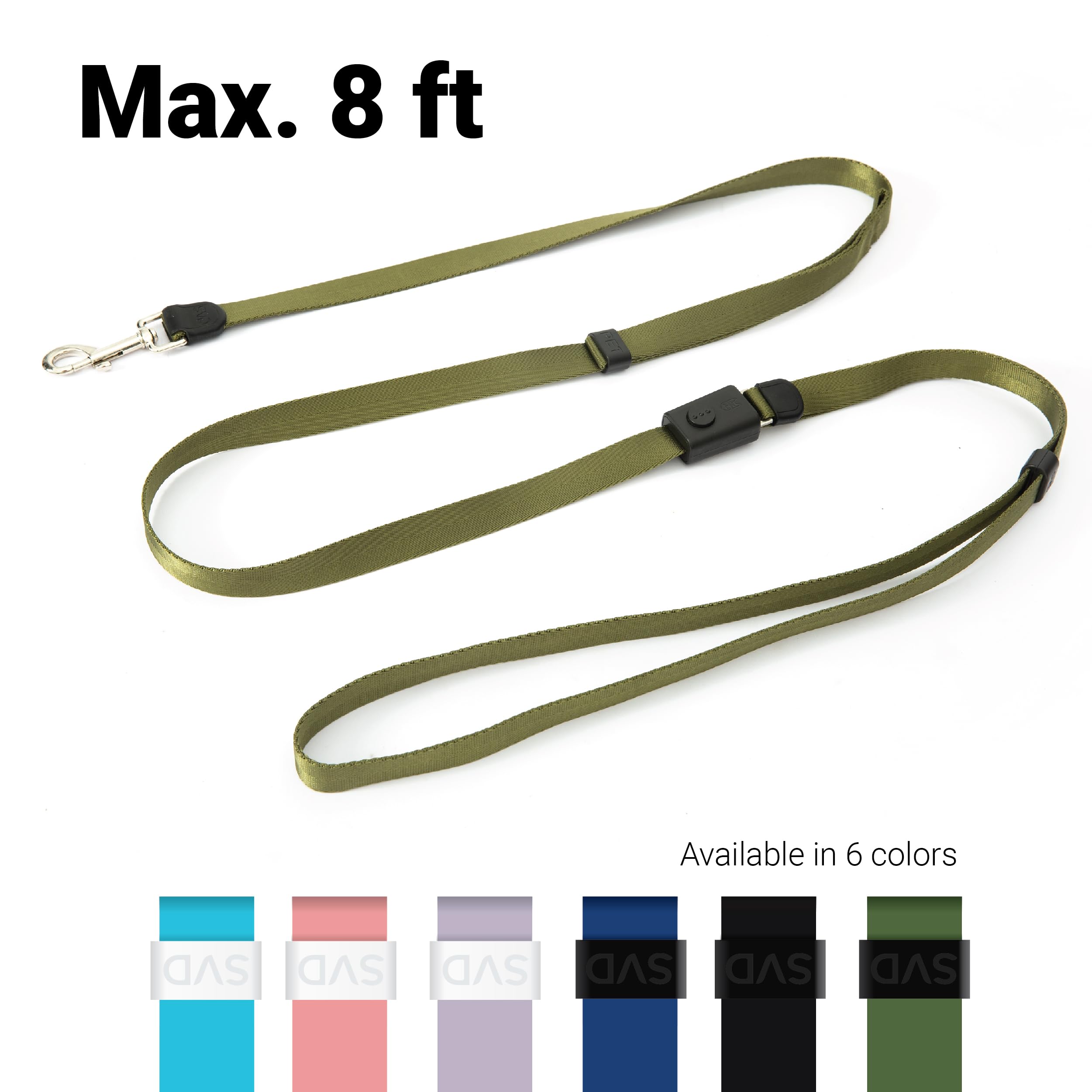 Svd.Pet 4-In-1 Hands Free Dog Leash, Versatile Crossbody Dog Leash With Easy Release Buckle, Easy Adjust Waist Dog Leash To Fit