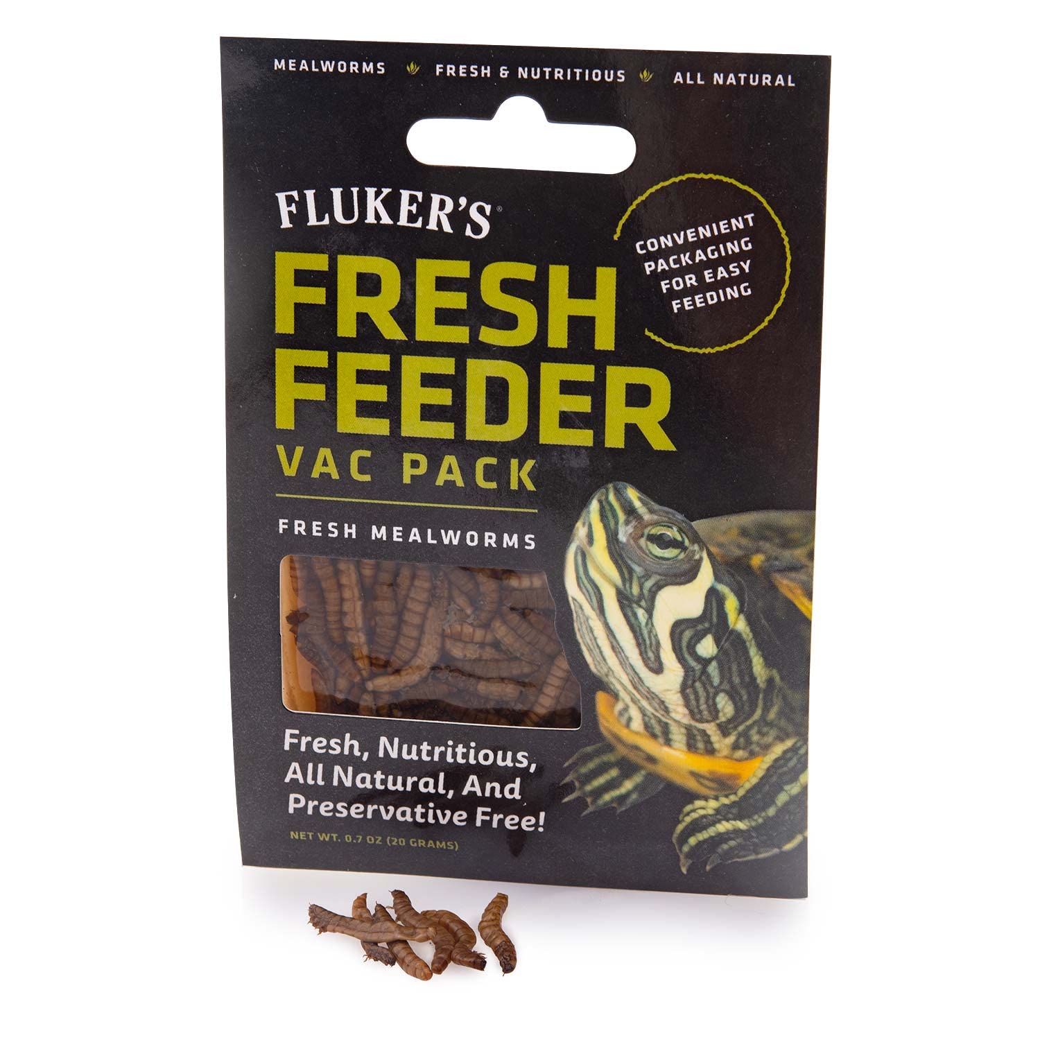 Flukers Fresh Feeder Vac Pack Mealworms, All Natural and Preservative Free, Great for Insect Eating Reptiles, Birds, Tropical F