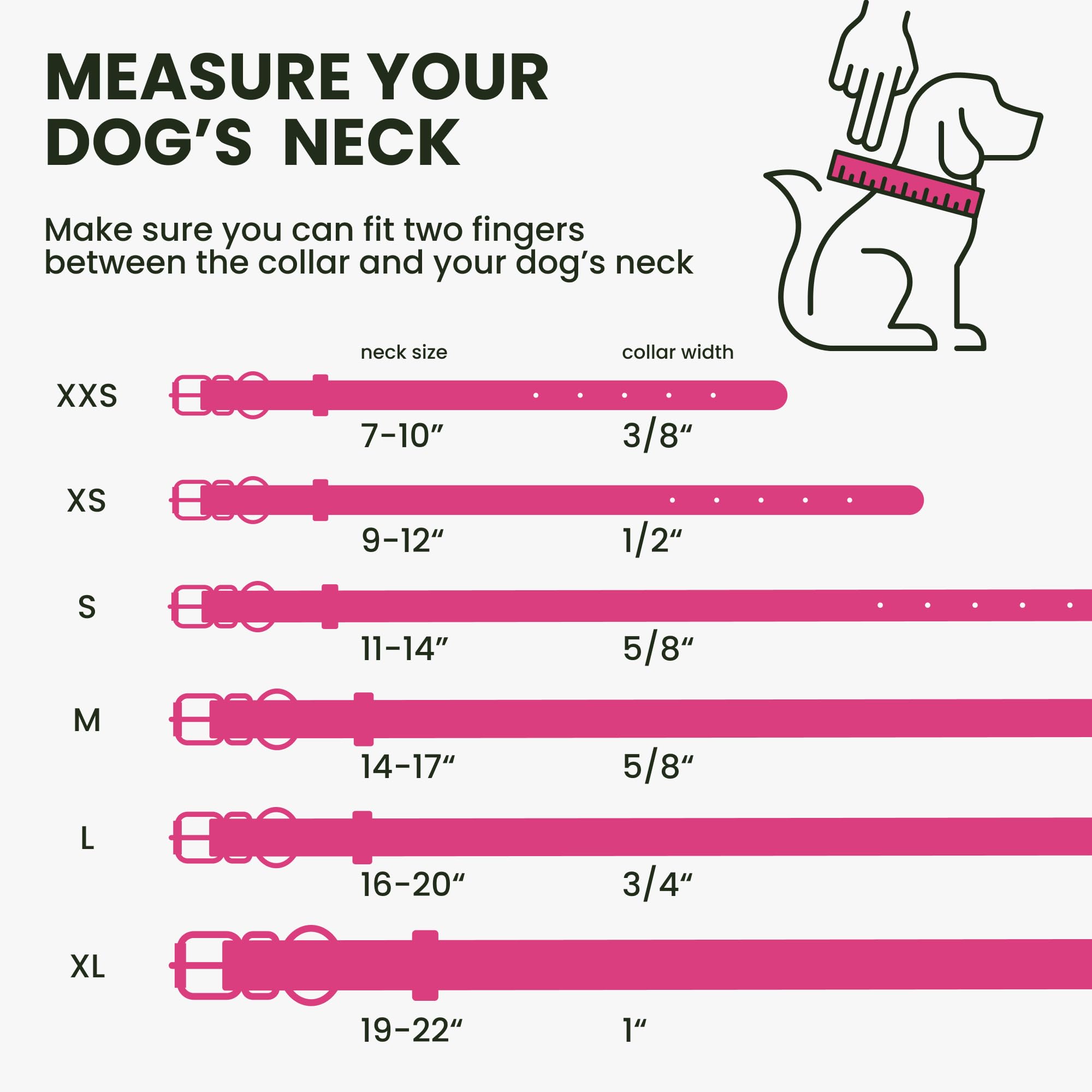 Rolled Leather Dog Collar Soft Round Collars, Id Tag For Small Medium Large Dogs(19-22 Inch, Pink)