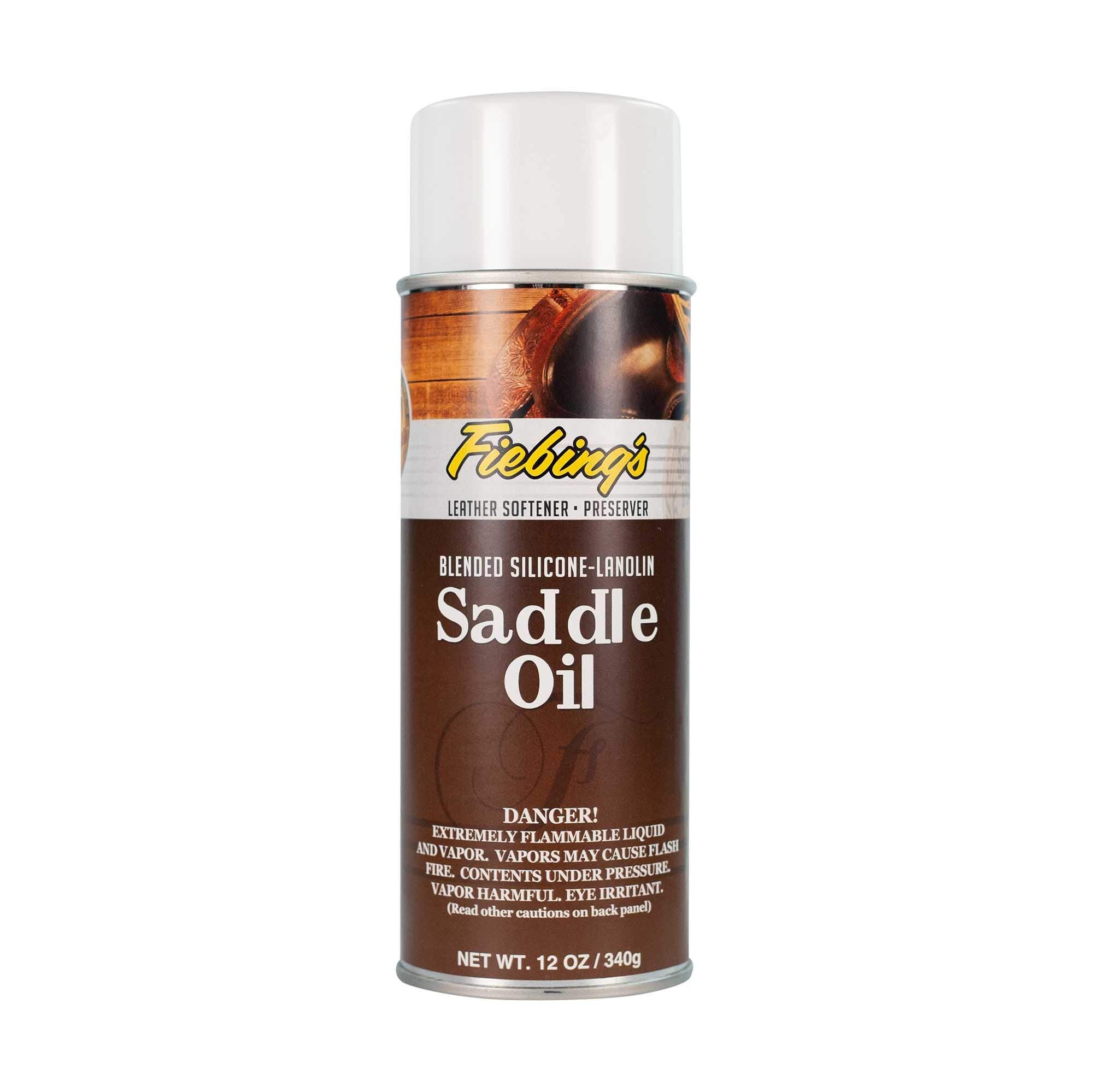 Fiebing's Sadde Oil 12oz - aerosol Conditioner for Saddles, Belts, Holsters, Other Leather Goods