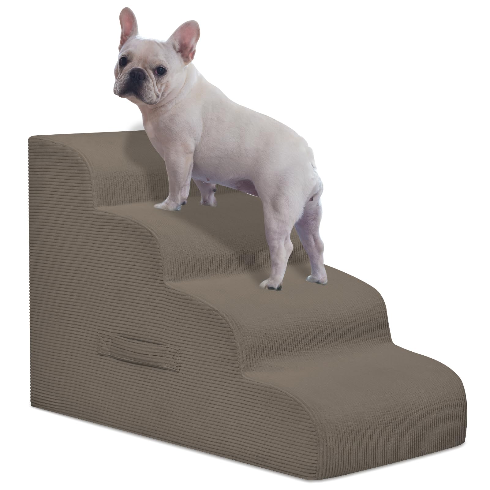 Mesa Lemon Dog Steps For Small Dogs, 4-Step Pet Ramp Stairs For High Beds And Sofa, Non-Slip Pet Stairs For Small Dogs And Cats,