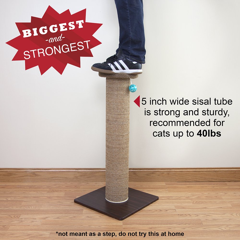 Kitty City Sisal Post Scratcher, Sisal Post (Brown)