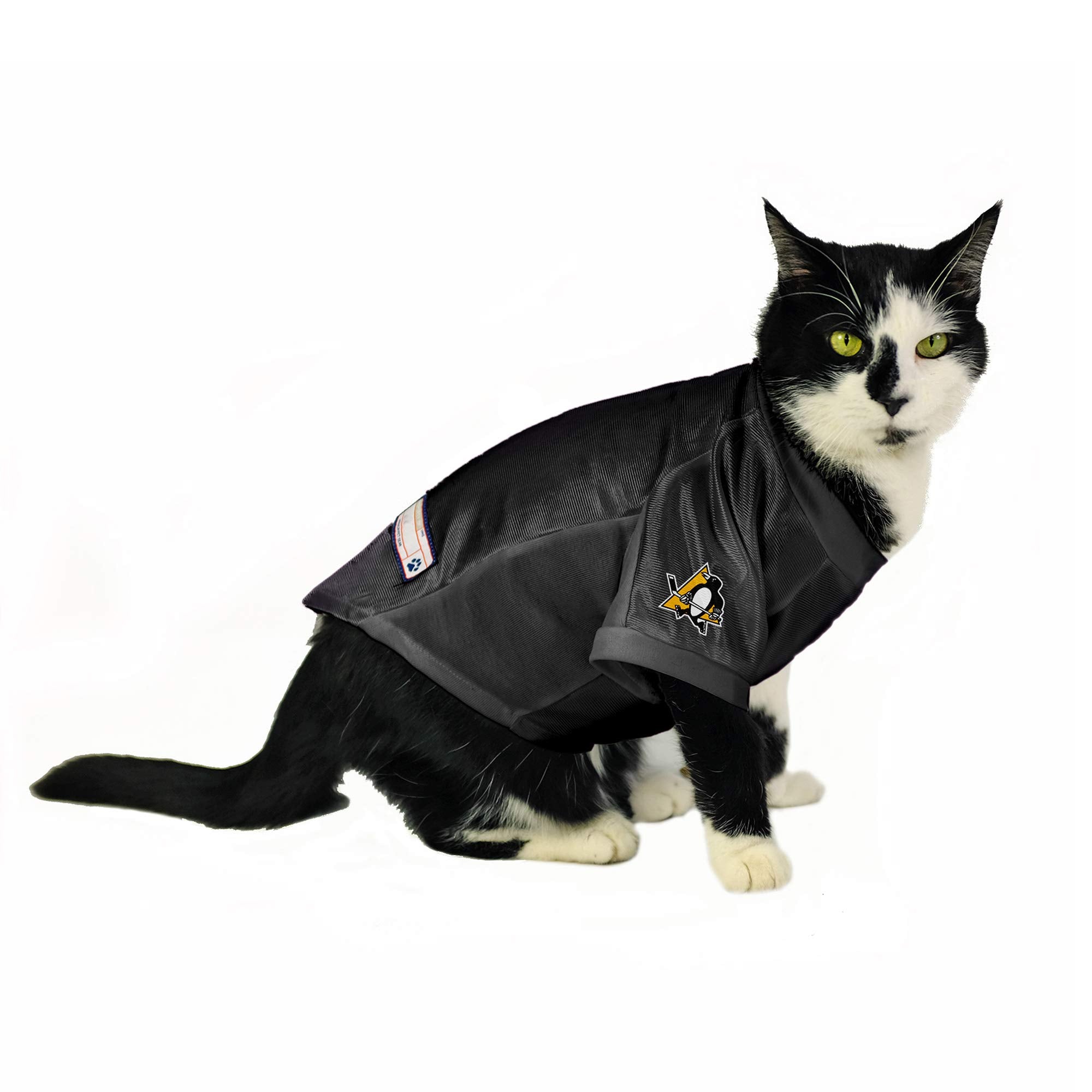 Littlearth Nhl Pittsburgh Penguins Stretch Pet Jersey, Team Color, X-Large
