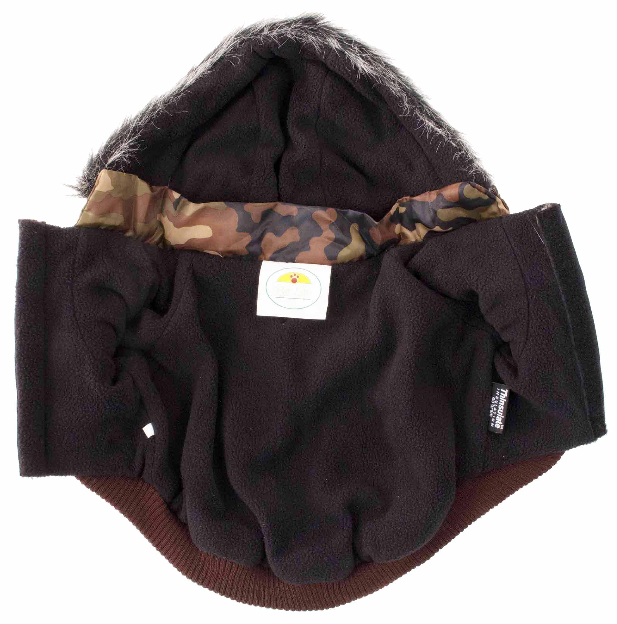 Pet Life  Classic Metallic Fashion Winter Pet Dog Coat Jacket Parka with 3M Insulation and Removable Hood
