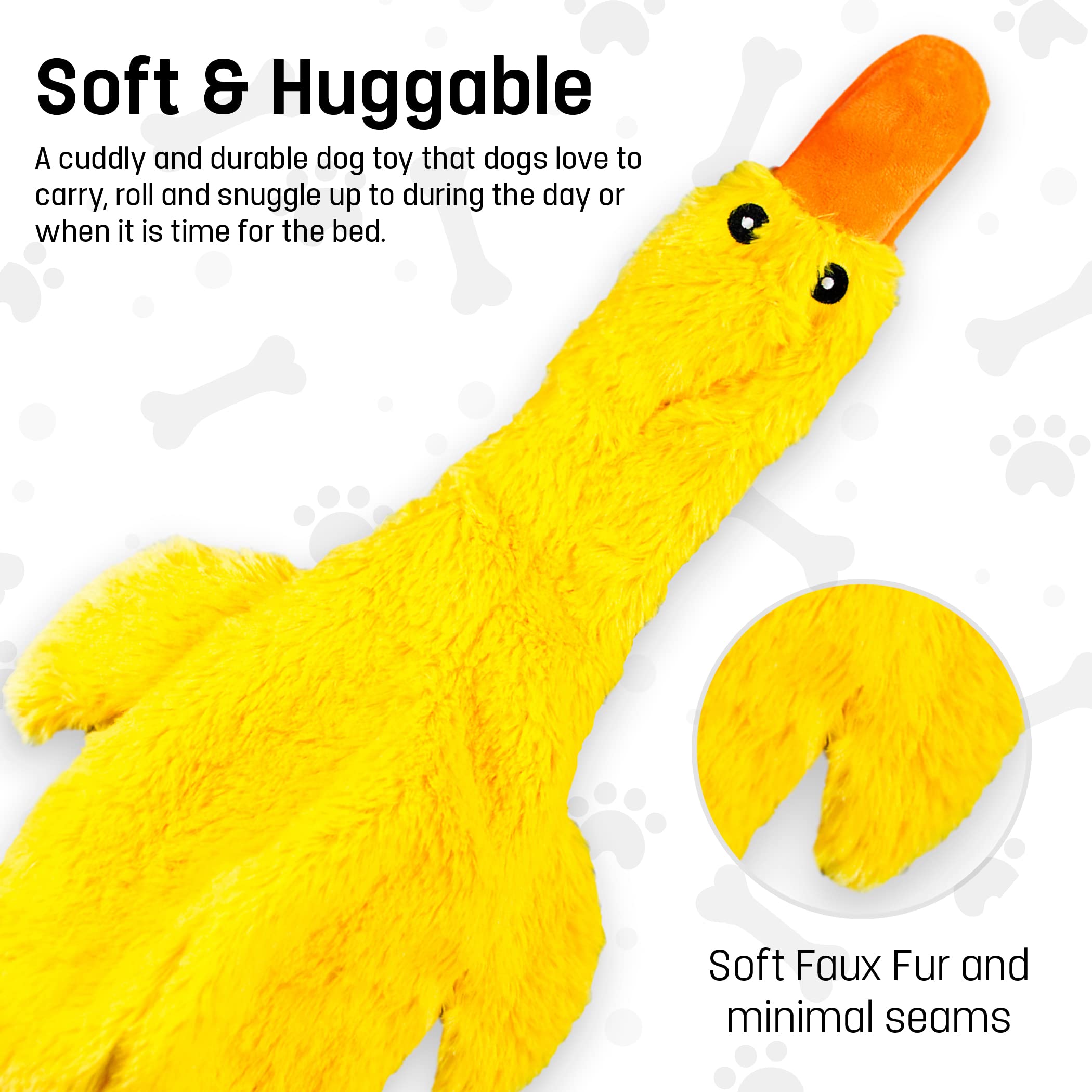 Fga Marketplace Duck-Monkey Flat No Stuffing No Squeak Plush Dog Toy, Funny Style Will Entertain Your Pet For Hours, Recommended