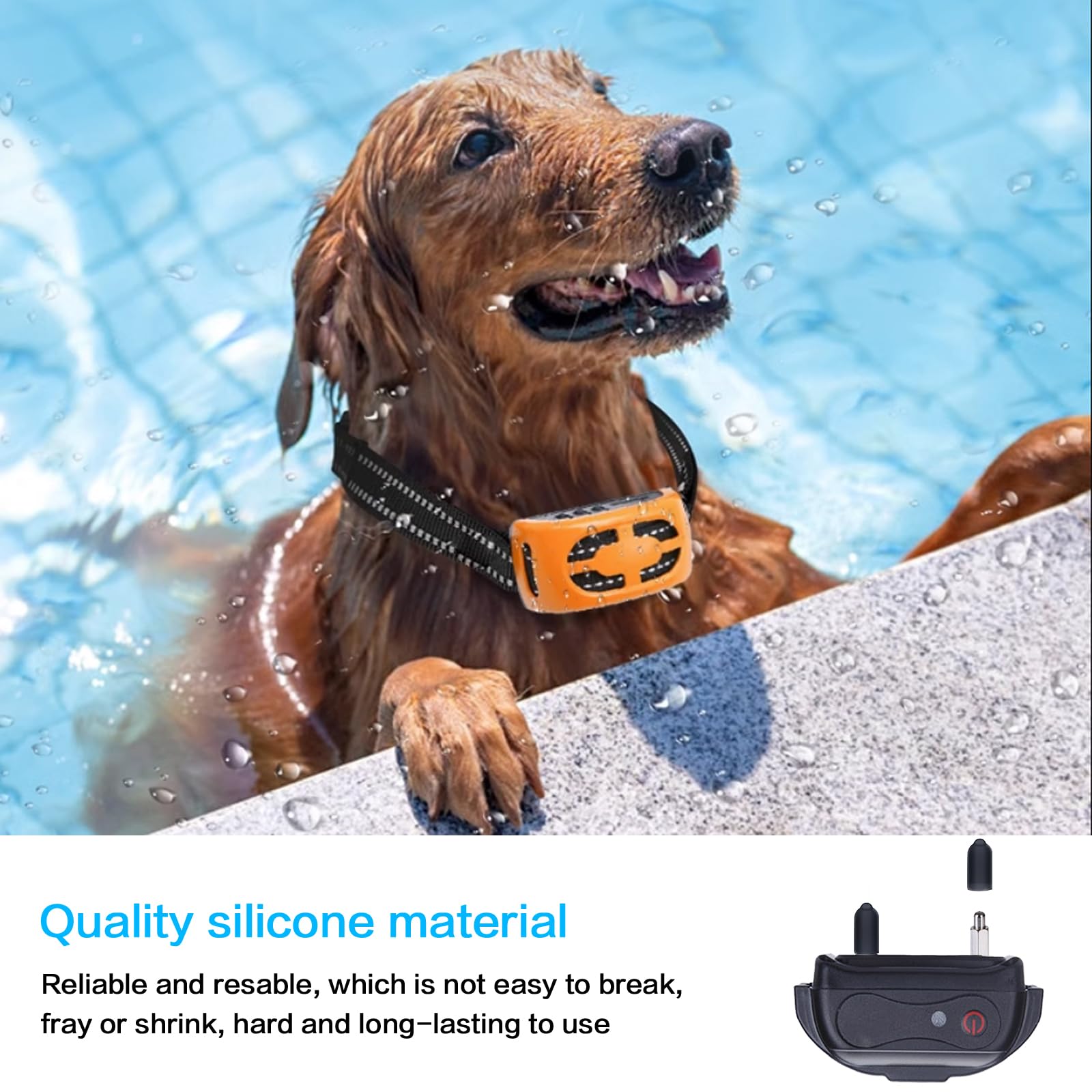 Sliverdew Shock Collar Rubber Tips, 24 Pieces, 13mm Black Conductive Sleeves for Dog Training Collars and Anti Bark Collars