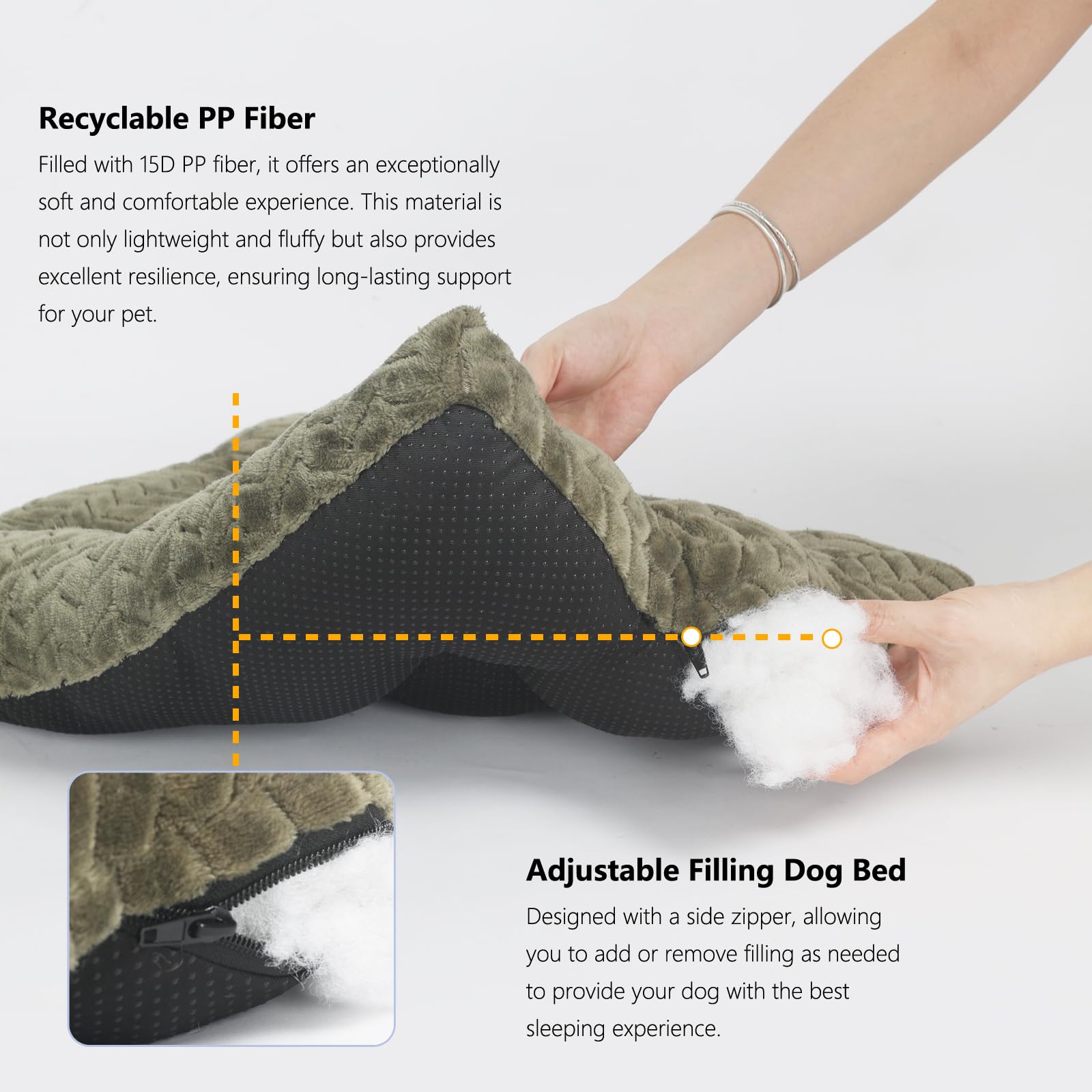 Necesitar Puppy Bed For Small Dogs Washable Ultra Soft Crate Bed For 22 Inch Cages With Anti-Slip Cozy Soft Sleeping Pillow Up T