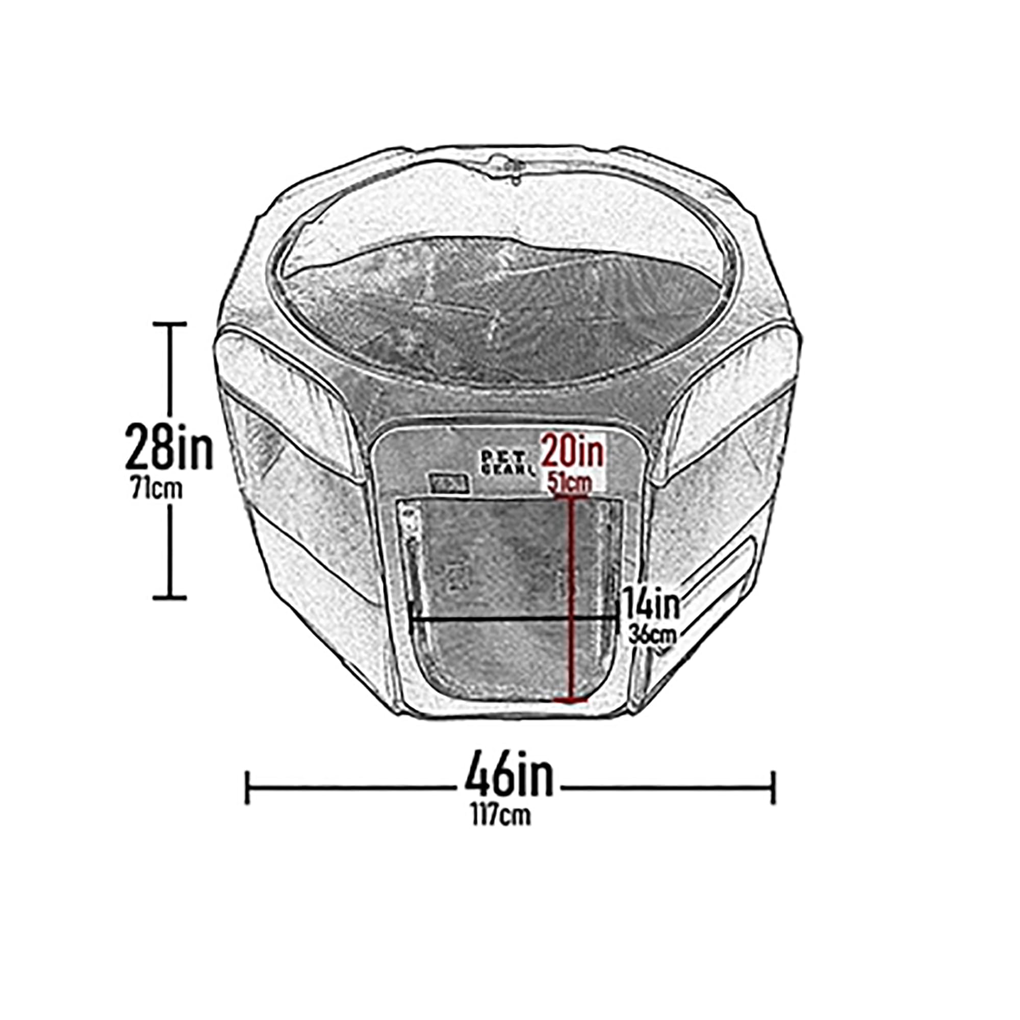 Pet Gear Octagon Pet Pen With Removable Top, Indoor/Outdoor, Willow