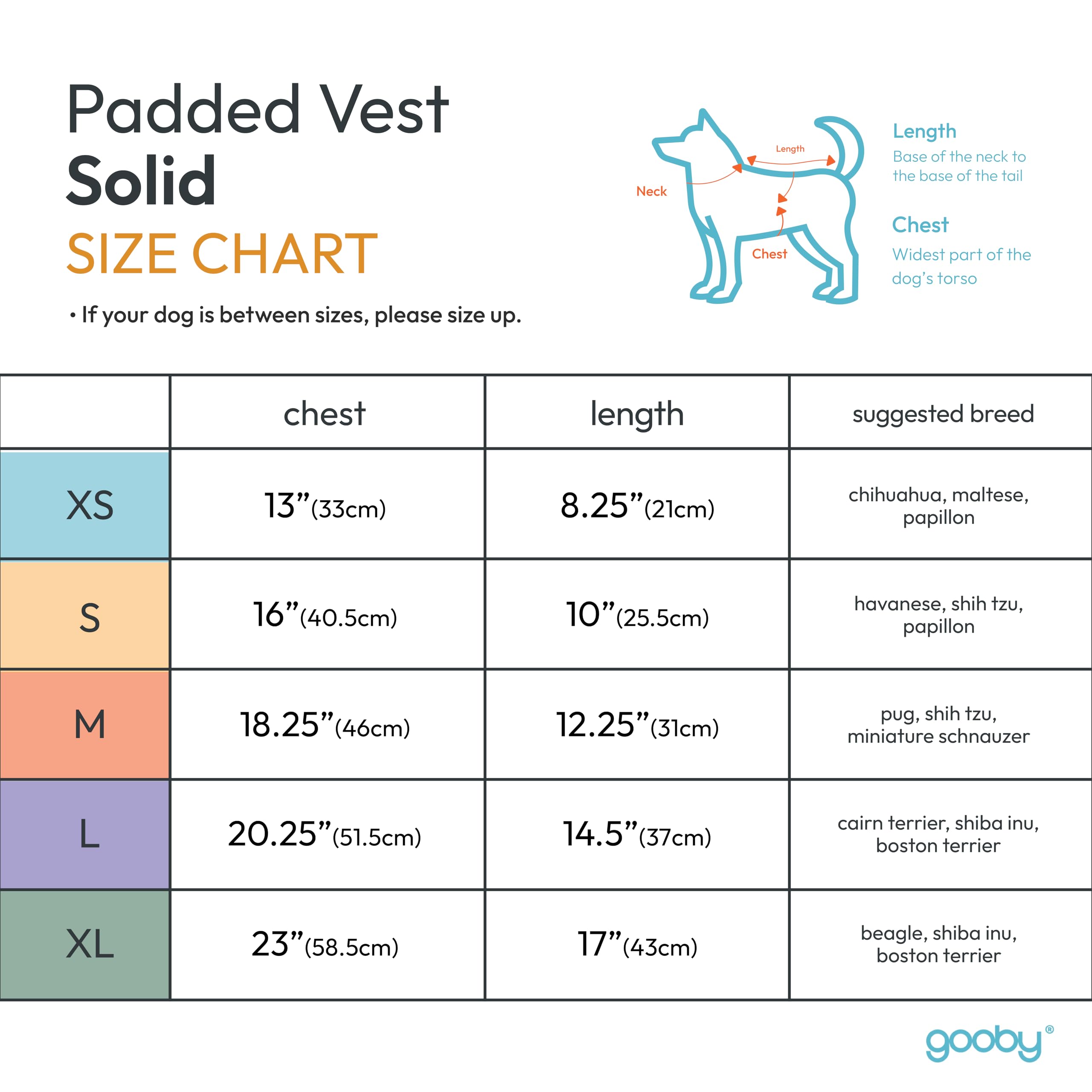 Gooby Padded Vest Dog Jacket - Solid Turquoise, Small - Warm Zip Up Dog Vest Fleece Jacket with Dual D Ring Leash - Water Resist