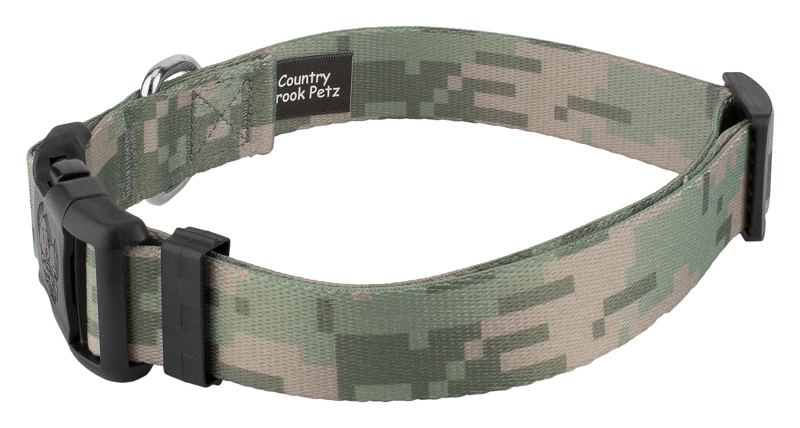 Country Brook Petz - Digital Camo Deluxe Dog Collar - Made In The U.S.A.- Camouflage Collection With 16 Rugged Designs (1/2 Inch