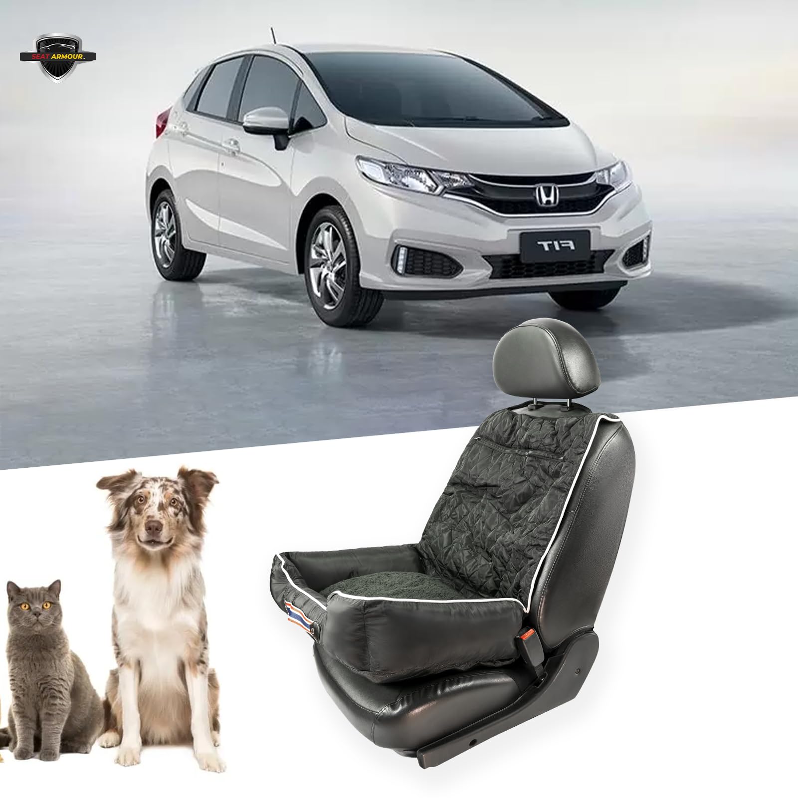 Comfort Black Pet Bed and Car Seat