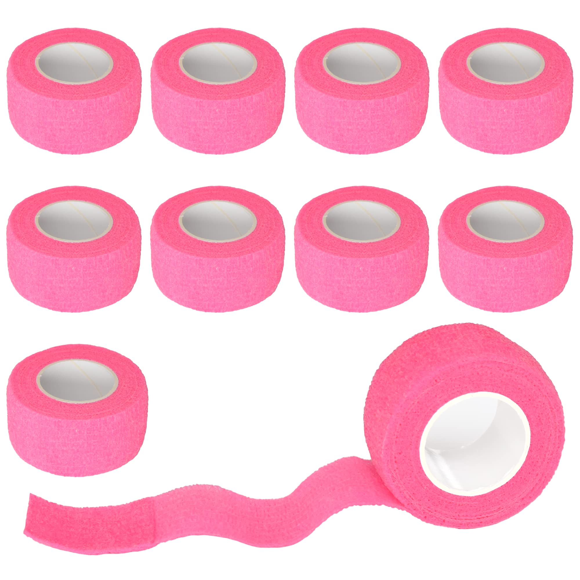 Gondiane 9 Pack 1 x 5 Yards Self Adhesive Bandage Wrap Self Stick Wrap for Ankle, Wrist, Finger, Sports, Breathable Cohesive Vet