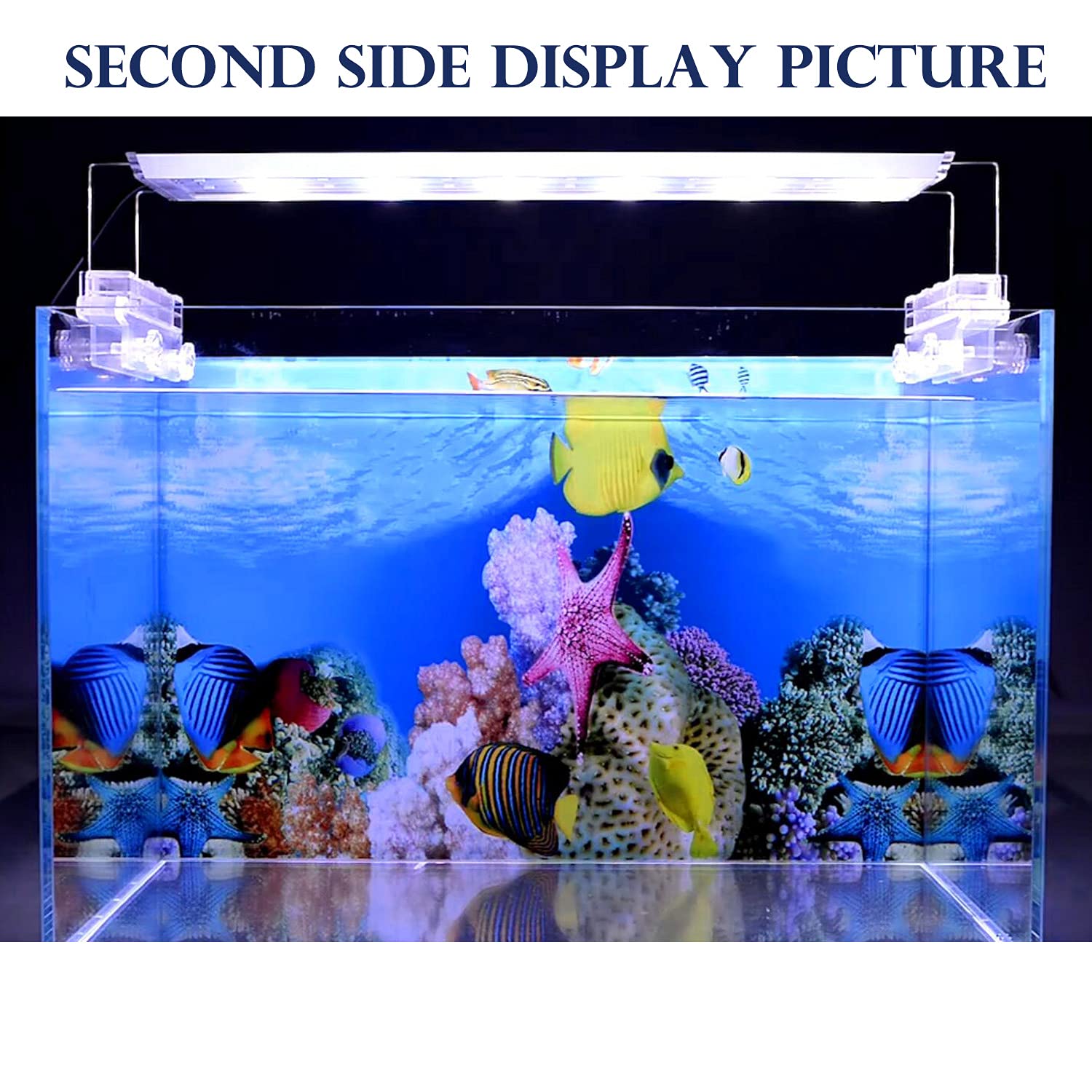 Elebox New 20' X 48' Fish Tank Background Paper Wallpaper 2 Sided Colorful Seaweed Water Plants Aquarium Background Hd Poster Decorations