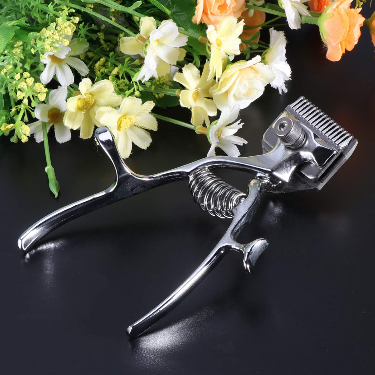 Mobestech Stainless Steel Manual Hair Clippers for Men & Pets - Professional Grooming Tool, Silver, 1 Count