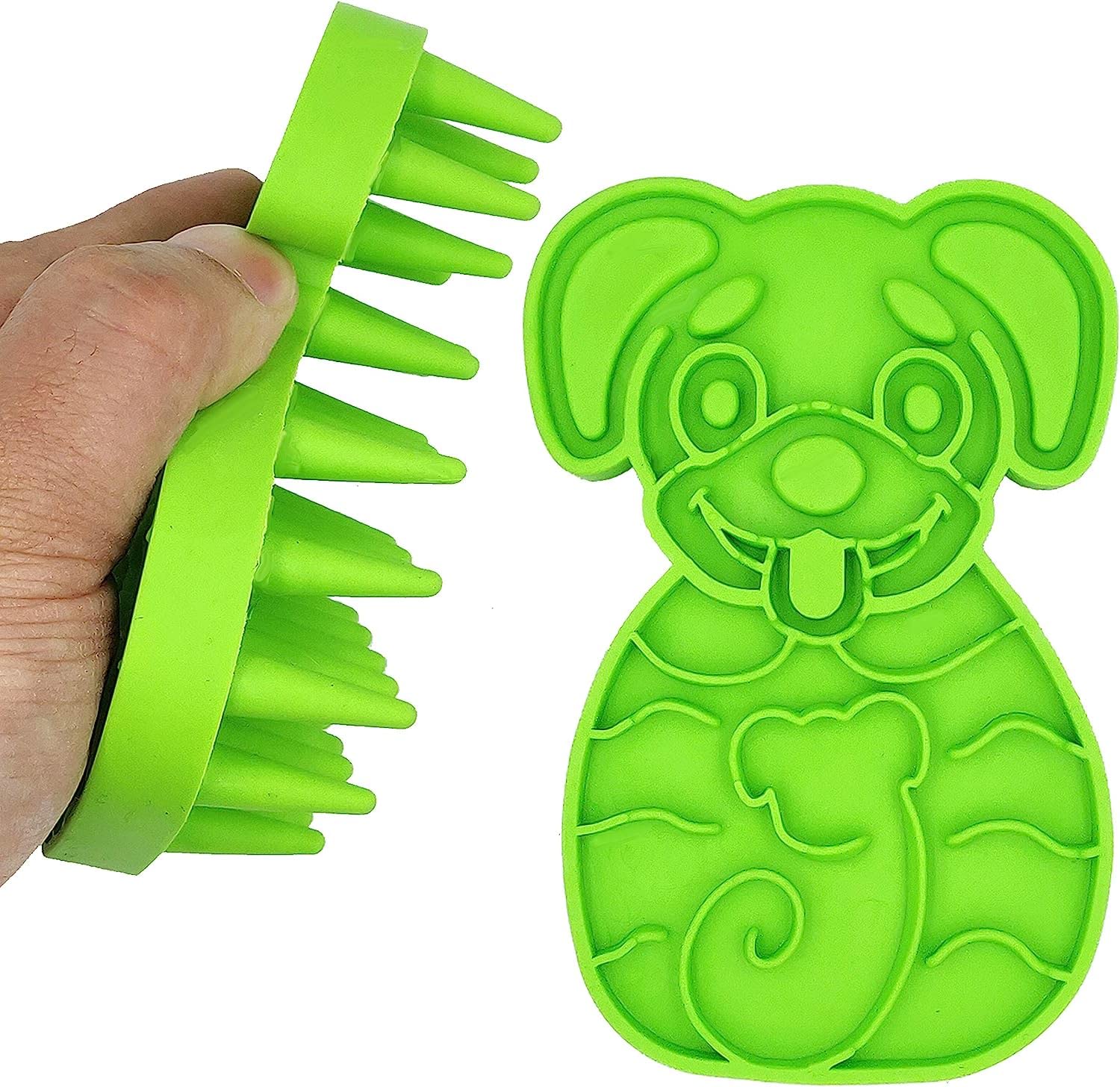 Emily Pets Grooming Brush, Massage Brush For Dogs, Cats, Small Pets, Silicone Brush For Bathing Massage And Grooming, Small Hair