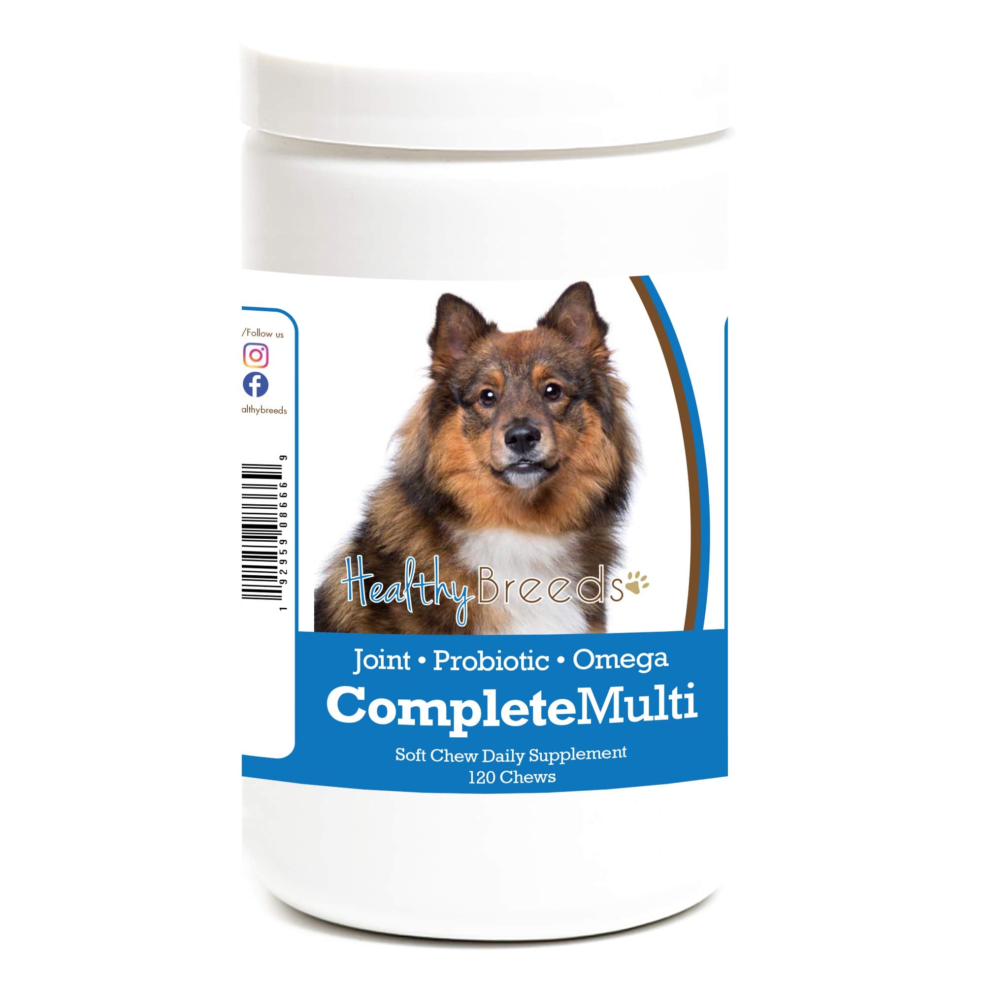 Healthy Breeds Eurasier All in One Multivitamin Soft Chew 120 Count