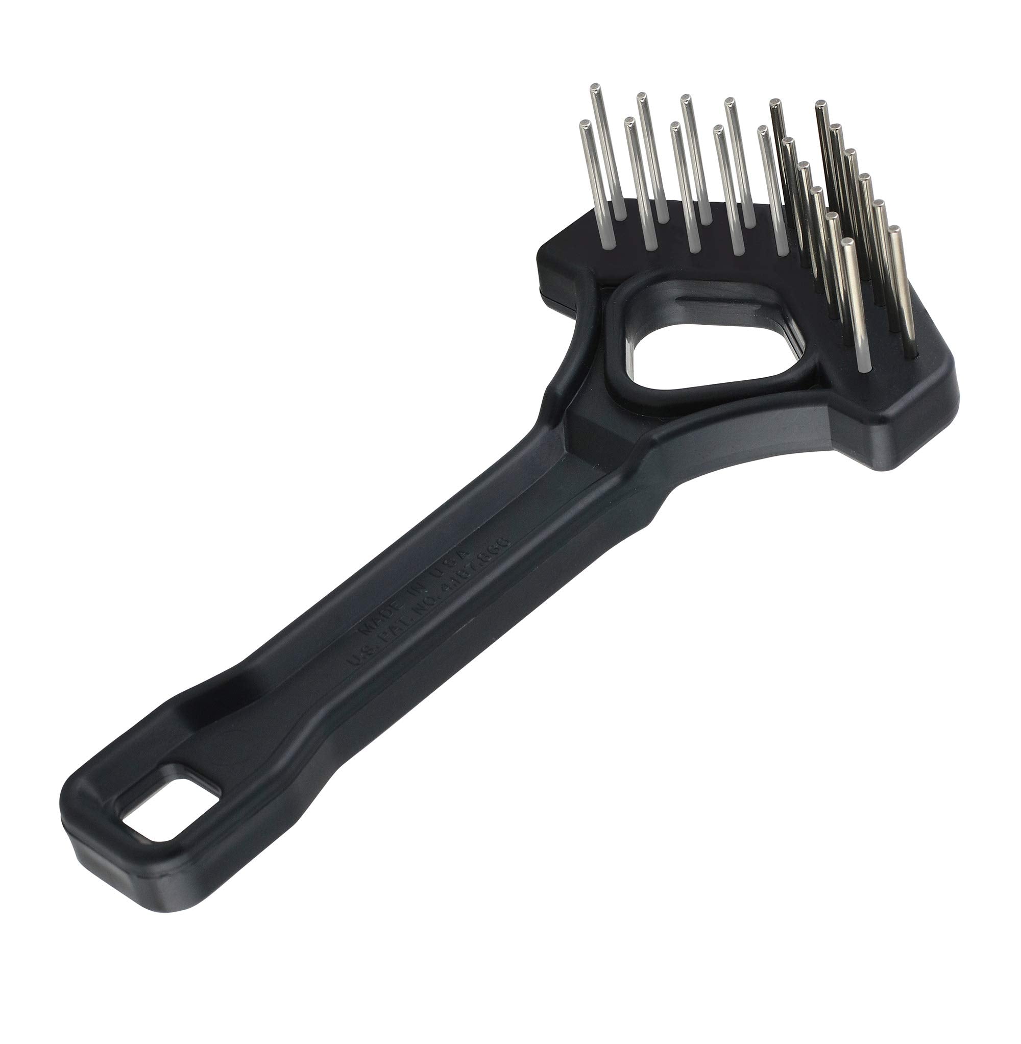 Mini-Rake V-Shape Double Row Rotating Teeth Demats And Grooms Dogs And Cats