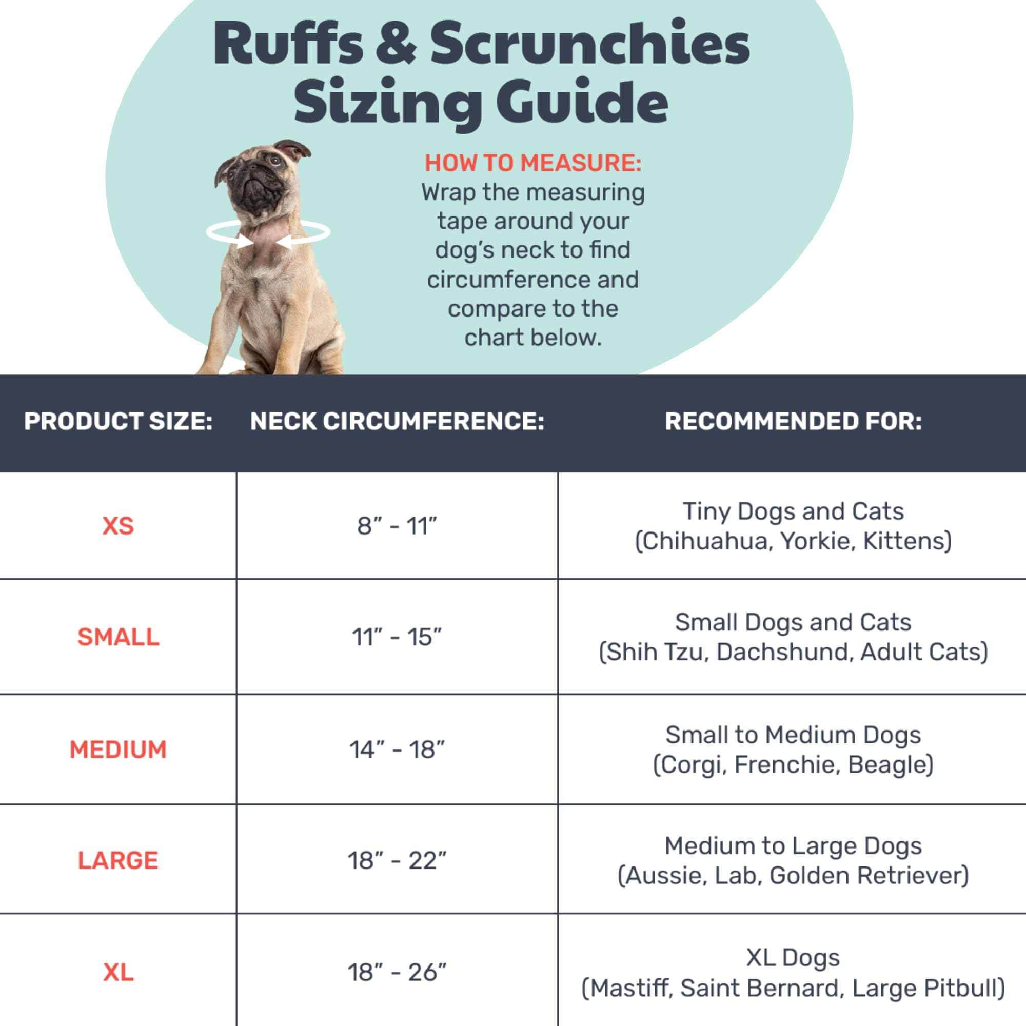 Huxley & Kent Ruff Pet Scrunchy | Buffalo Check (Medium) | Festive Christmas/Holiday Neckwear for Dogs/Cats | Fun Stretchable Co